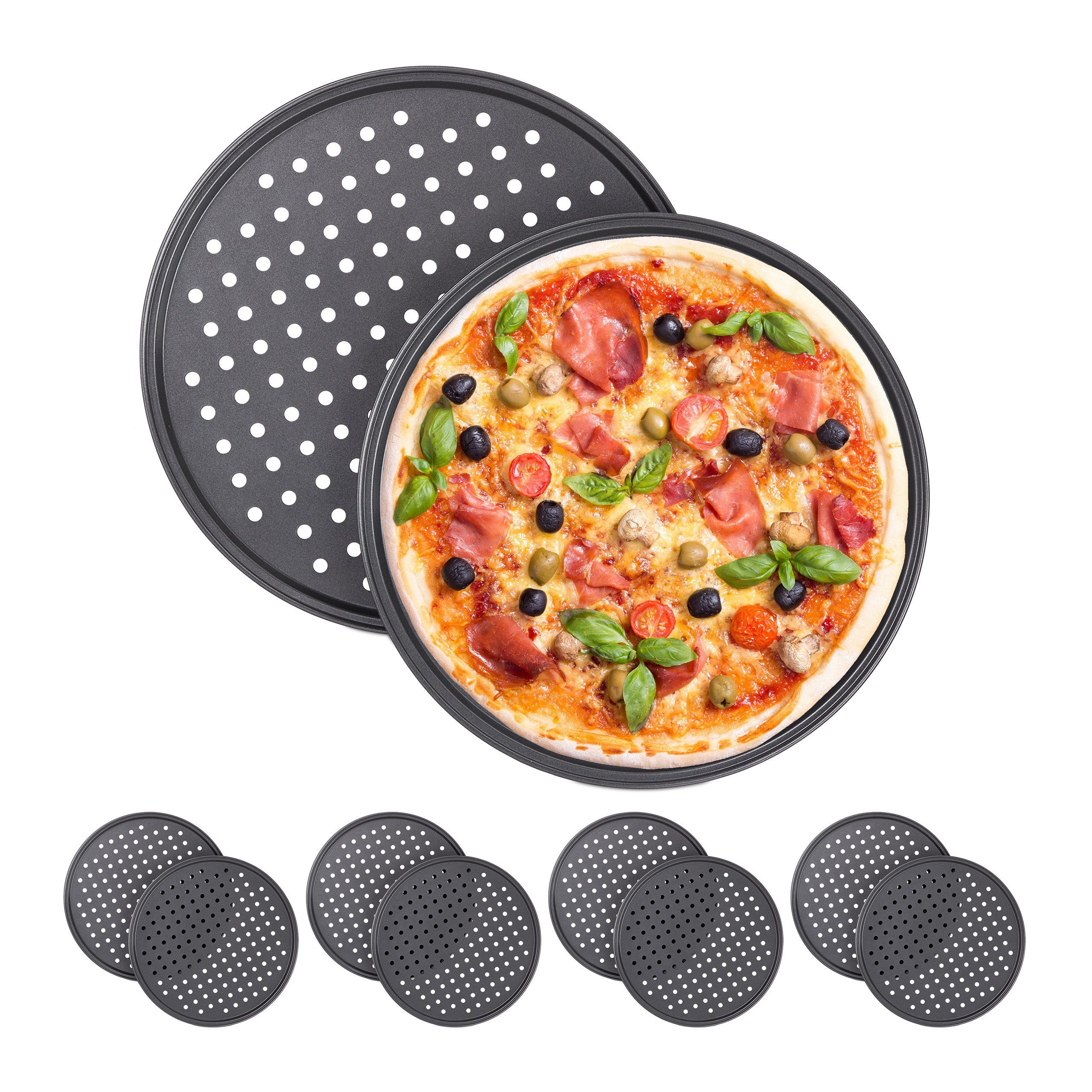 Pizzablech 10 x Pizzablech rund