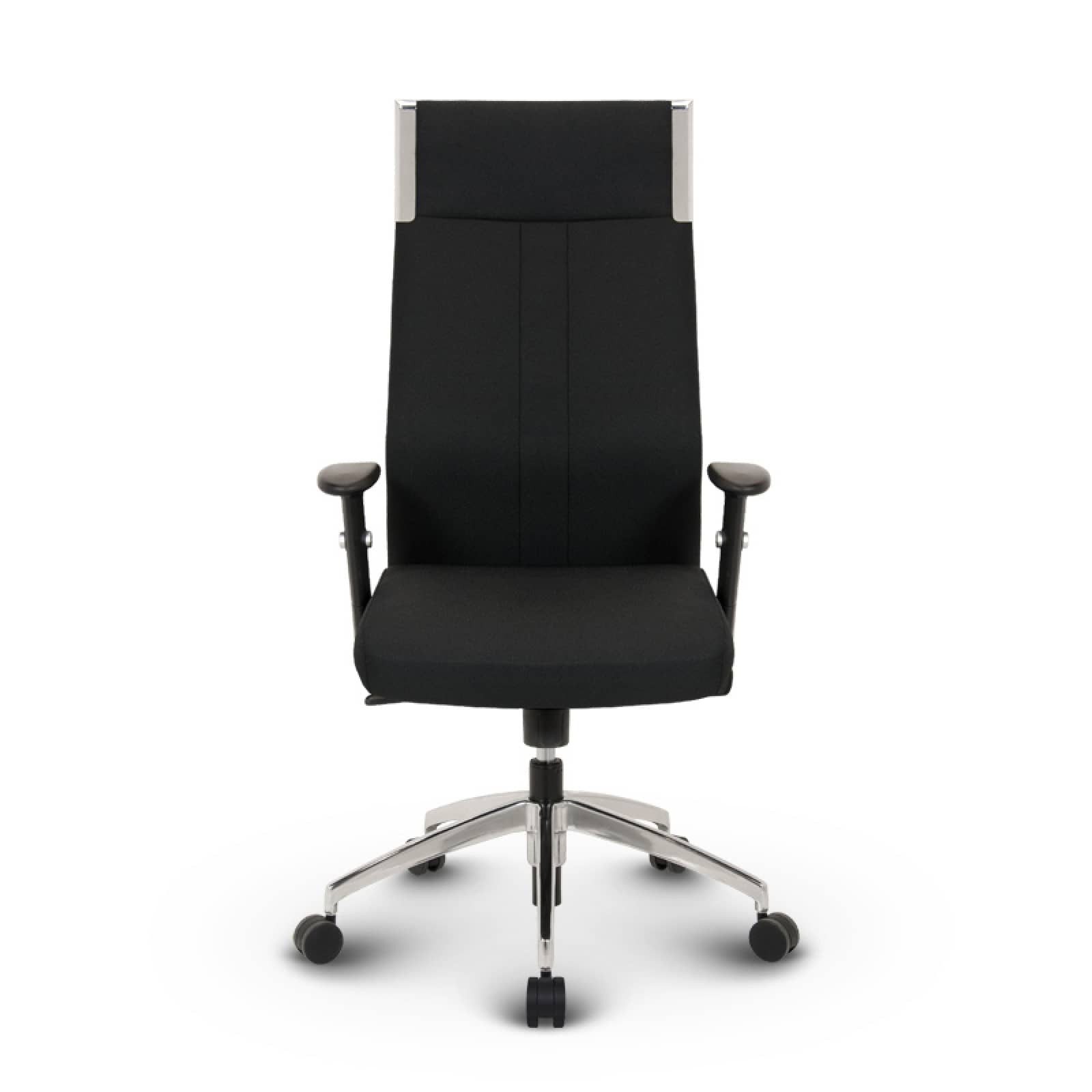 Versee Chefsessel VERSEE Black-Line Bürostuhl Stoff, 150kg belastbar, ergonomisch (Drehstuhl für Büro und Home Office), mit Lendenstütze, höhenverstellbar, gepolstert, Synchronmechanik