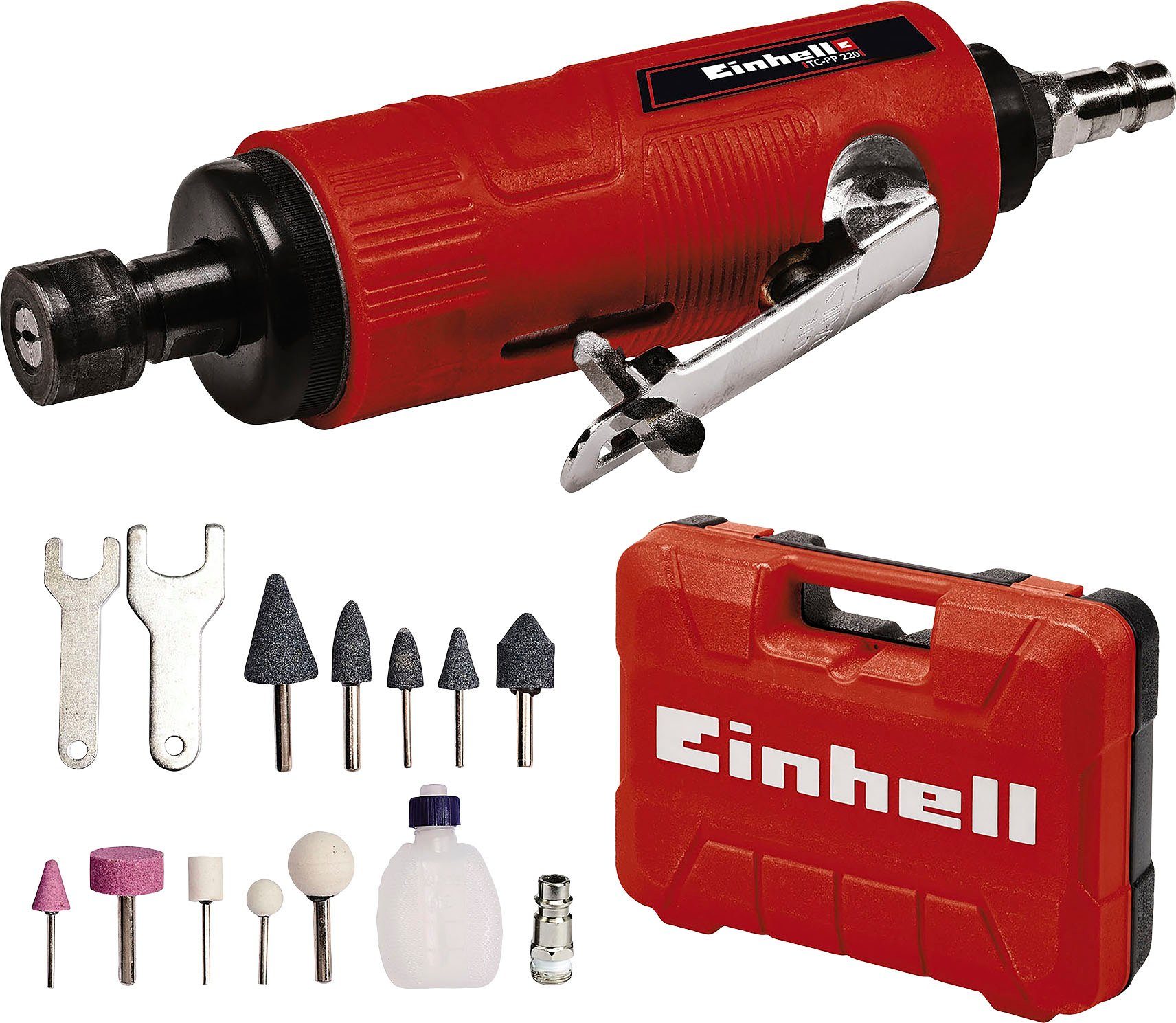 Einhell Druckluft-Stabschleifer TC-PP 220, max. 22000 U/min, (Set), 6,3 bar, inkl. Zubehör