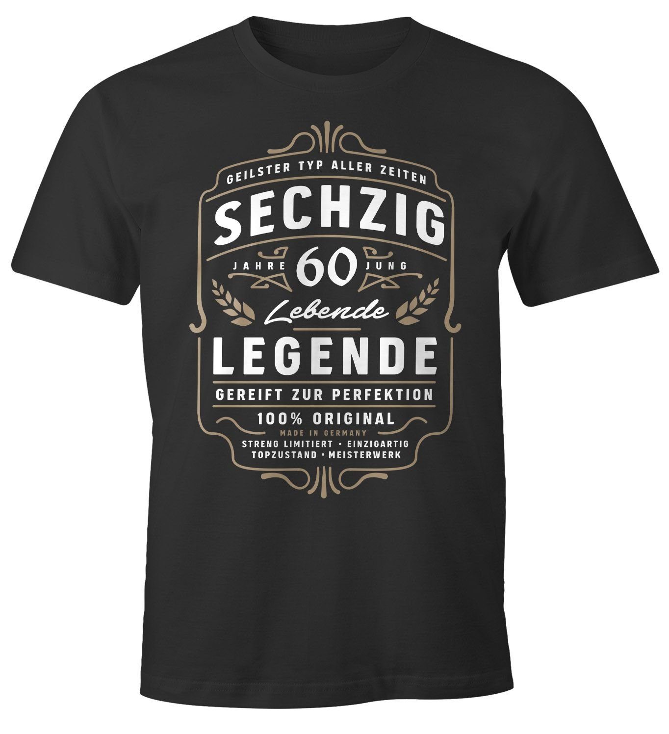 MoonWorks Print-Shirt Herren T-Shirt Lebende Legende günstig online kaufen