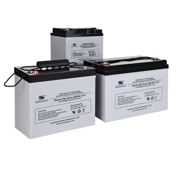 Sunstone Power AGM Akku 12V 70AH (10hr) aufladbare USV Batterie Speicher PV Anlage Bleiakkus 70000 mAh (12 V), Wiederaufladbar, Wartungsfrei