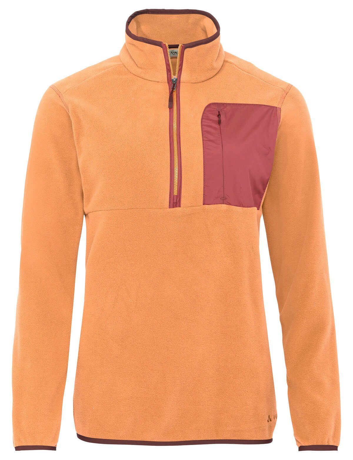 Fleece Women's Rosemoor (1-tlg) VAUDE Green Shape Rundhalspullover Halfzip sweet orange