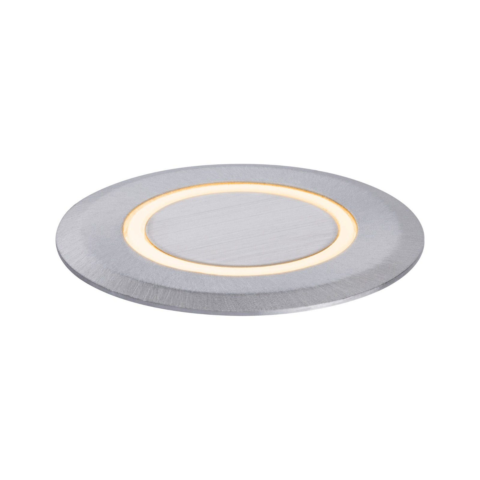 Paulmann LED Einbauleuchte IP67 rund 50mm 2200K 2,2W 15lm 230V Alu Kunststoff, Metall, LED fest integriert, Bodeneinbauleuchte Goldlicht insektenfreundlich