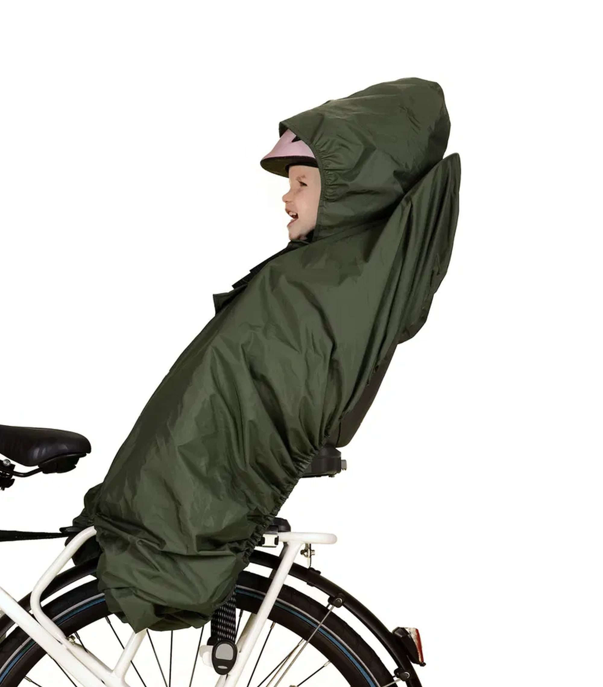 Hamax Fahrradkindersitz Hamax Kindersitz-Regenschutz Poncho grün