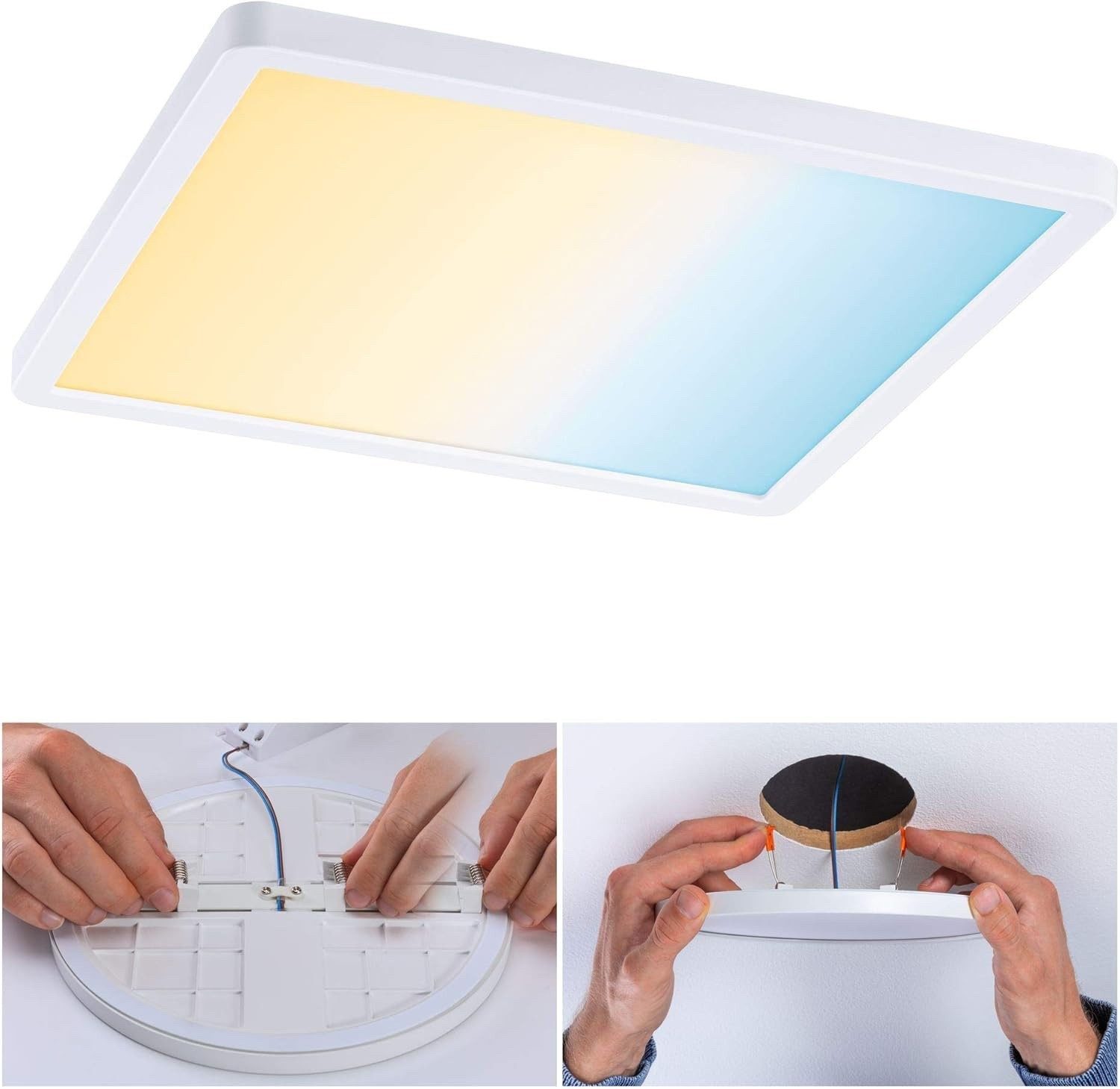Paulmann Einbauleuchte AREO LED Panel Deckenleuchte ZigBee Einbaulampe 16W 230x230mm, LED Einbaupanel Panel Decke Einbaustrahler Deckenlampe