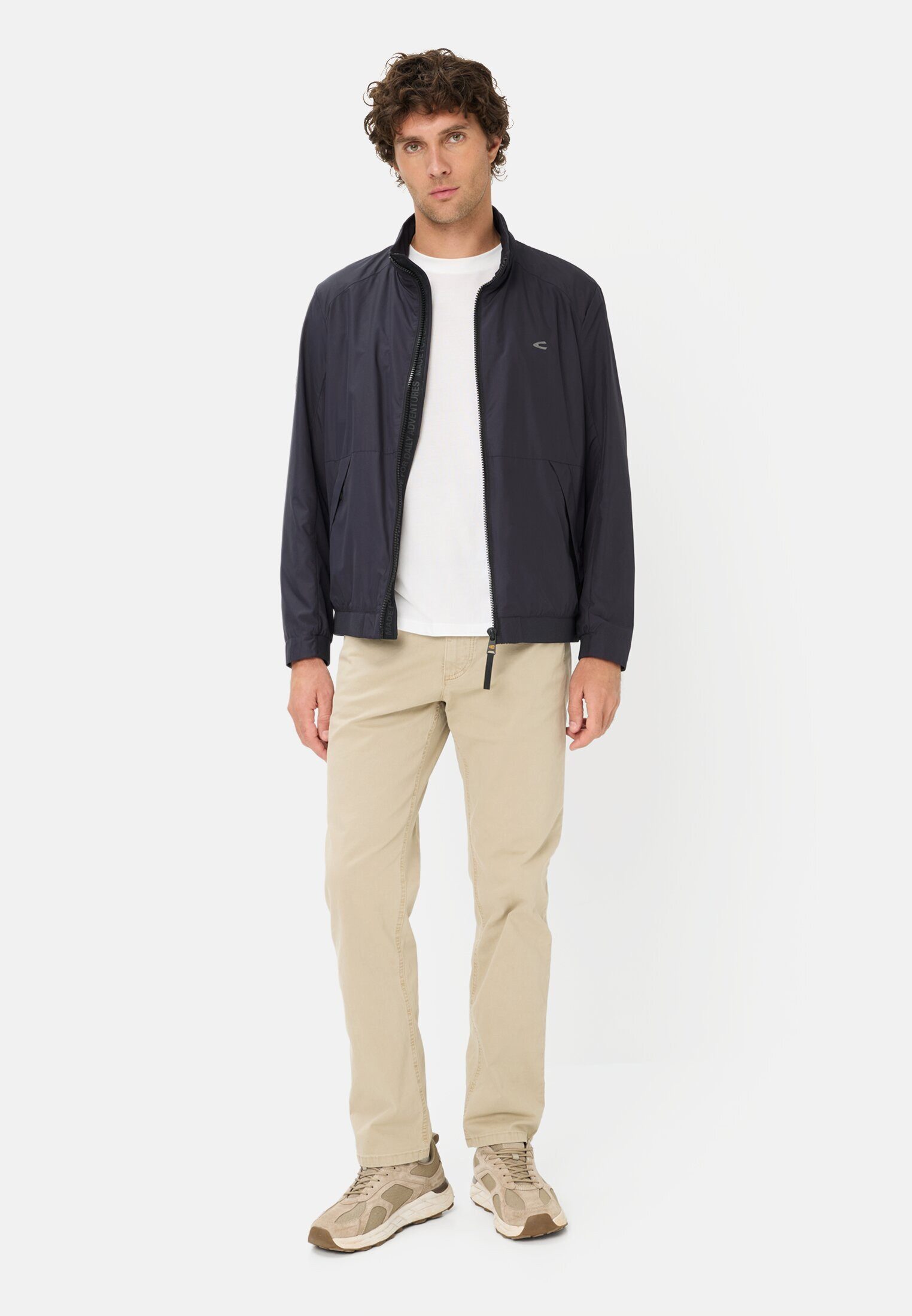 camel active Blouson mit Innenfutter Langarm Markenlogo