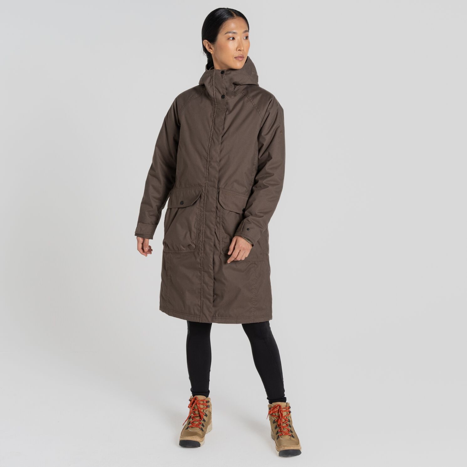 Hardshelljacke Craghoppers - warmer wasserdichter Outdoormantel Rosalind2, braun