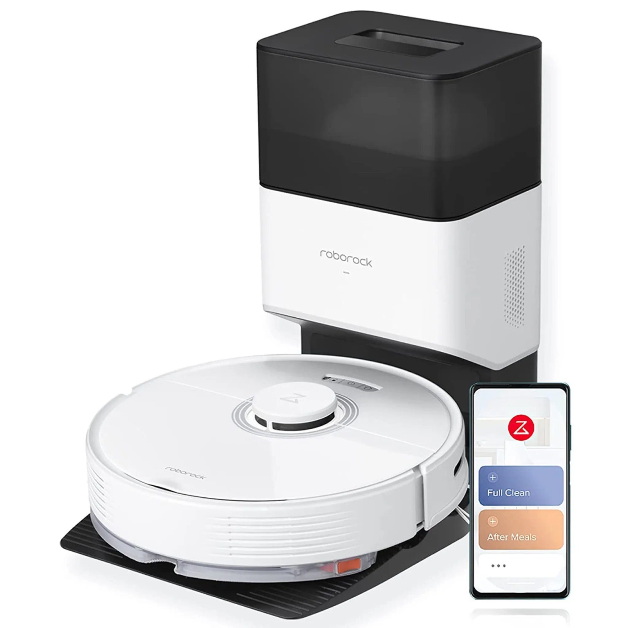 Roborock Saugroboter Q7 MAX+, 58 W, 4200Pa, Mit Wischfunktion, Saugstation, automatischer Entleerung, LIDAR-Navigation, Intelligente Kartendarstellung, Sprach-/App-Steuerung, S5 MAX-Update