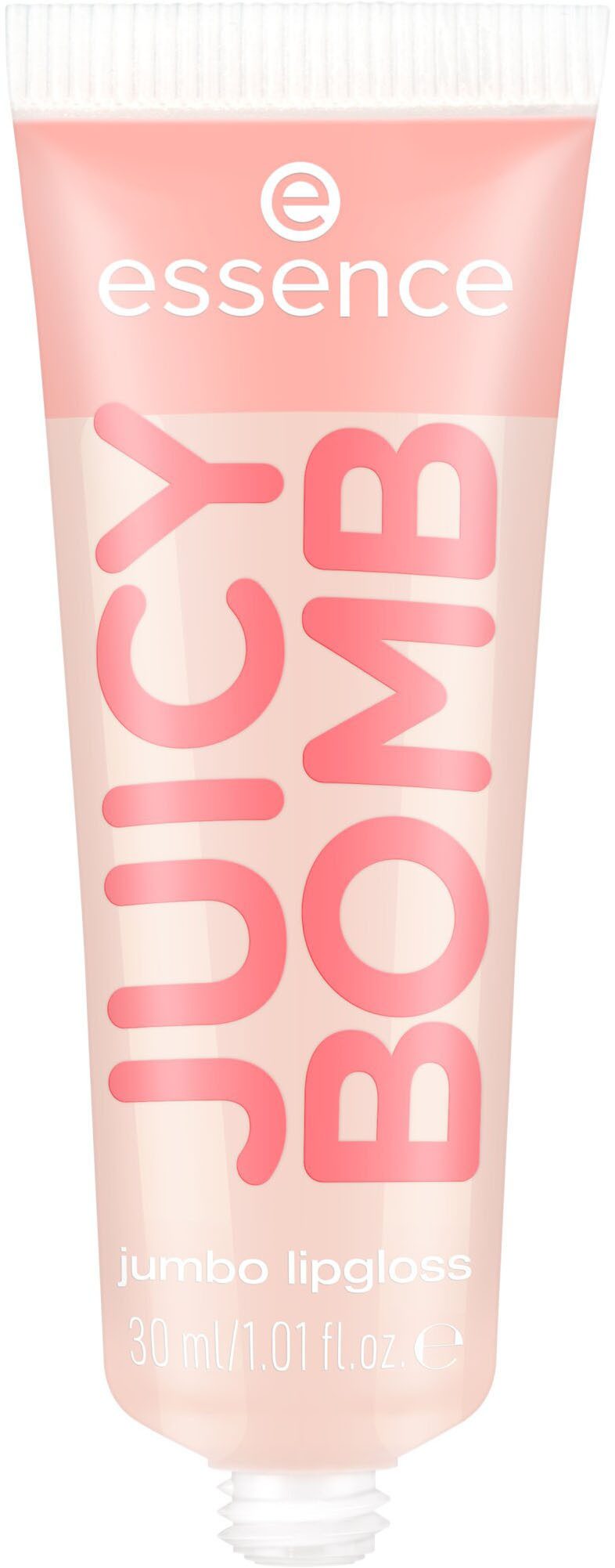 Essence Lipgloss JUICY BOMB PARTY JUMBO LIPGLOSS, 4-tlg., Ultraglänzendes Finish, transparente Textur, Litschi-Duft, vegan.