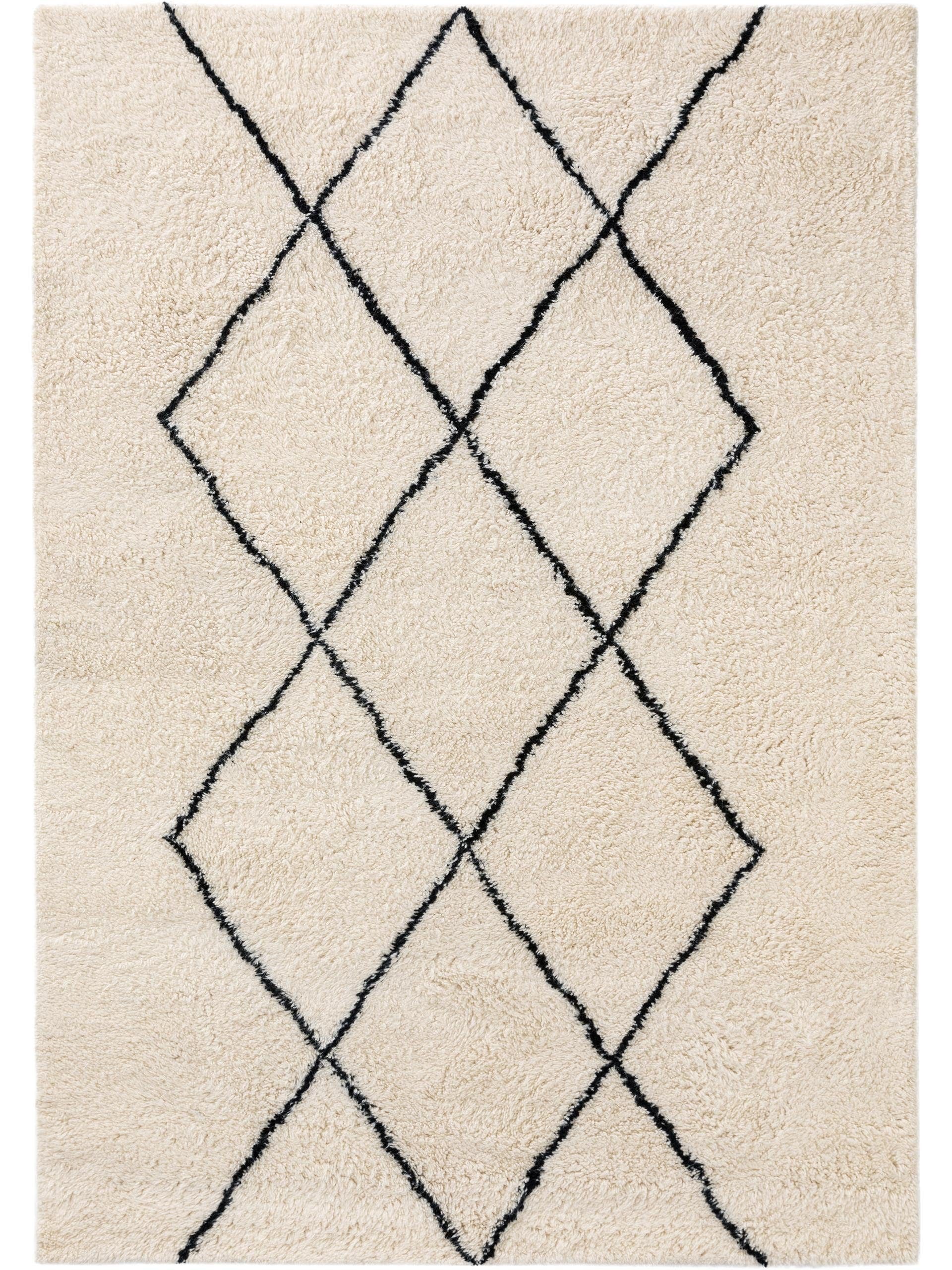 Wollteppich Berber, benuta, rechteckig, Höhe: 31 mm, 100% Wolle, handgetuftet, Berber, Hygge & Cozy, Wohnzimmer