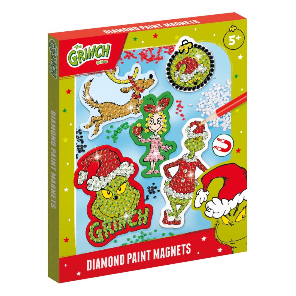 totum Spiel Diamond Painting Magneten The Grinch