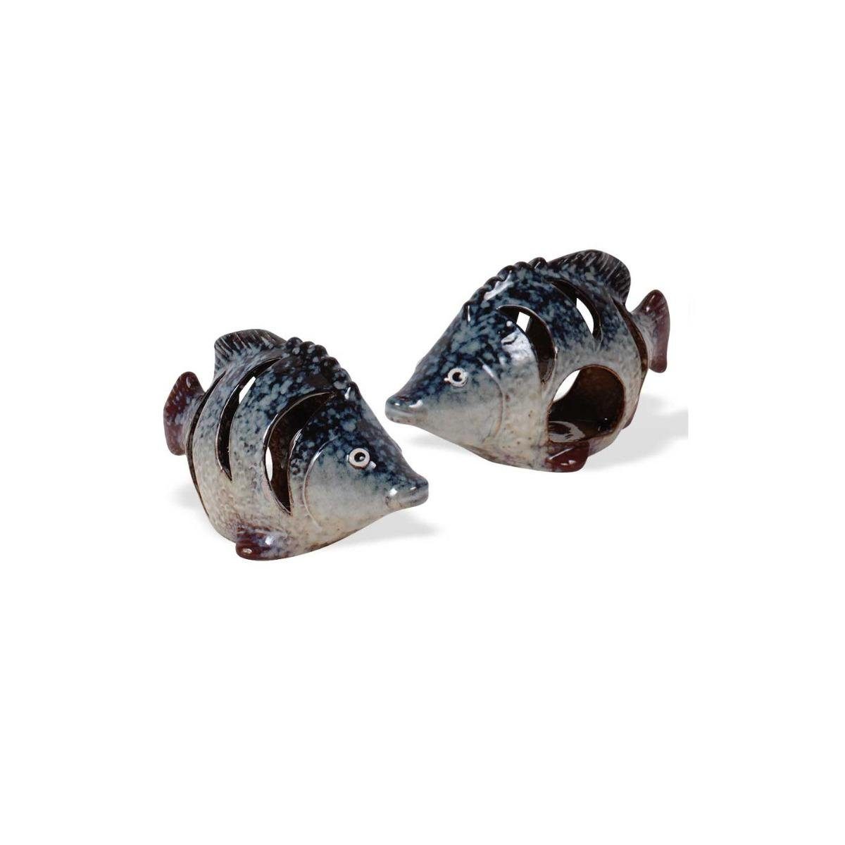 Seyko-Geschenke Standkerzenhalter 090102 - Teelichthalter Fisch "Dori", 11 cm
