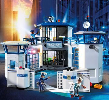 Playmobil® Konstruktions-Spielset Polizei-Kommandozentrale mit Gefängnis (6872), City Action, (256 St), Made in Germany