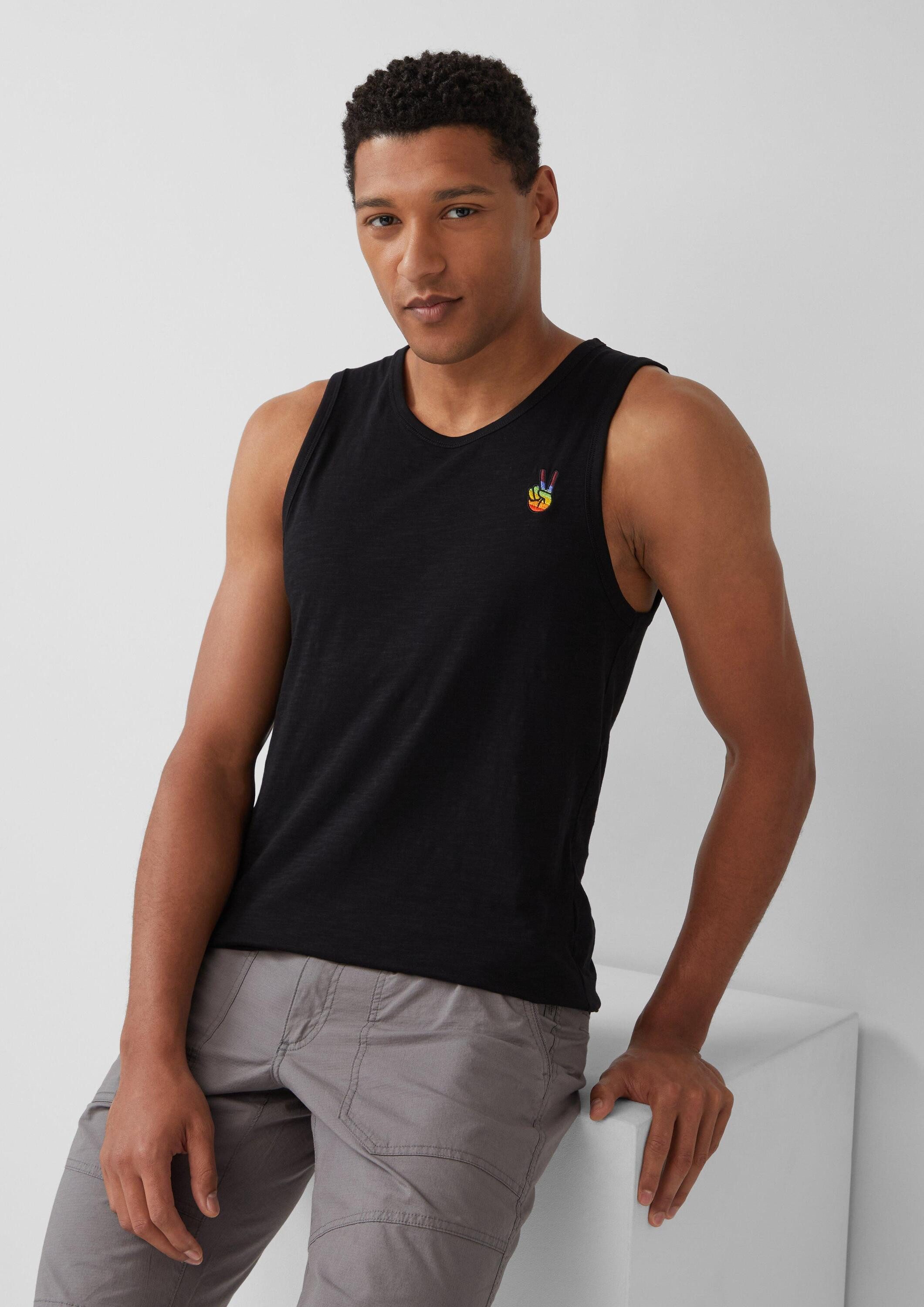 s.Oliver Muskelshirt T-Shirt T-Shirt mit Pride-Motiv günstig online kaufen