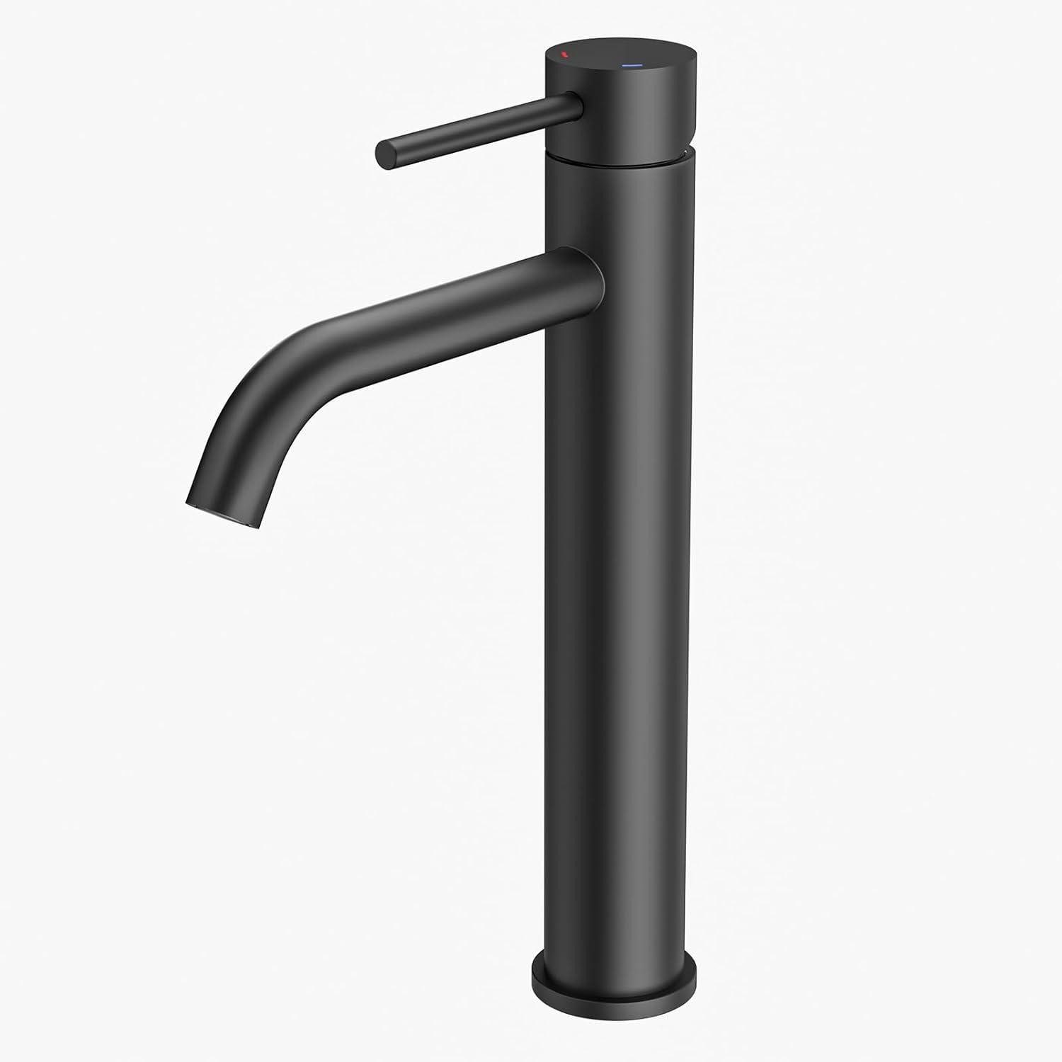 LuxusKollektion Waschtischarmatur Wasserhahn Schwarz Hoch Auslauf günstig online kaufen