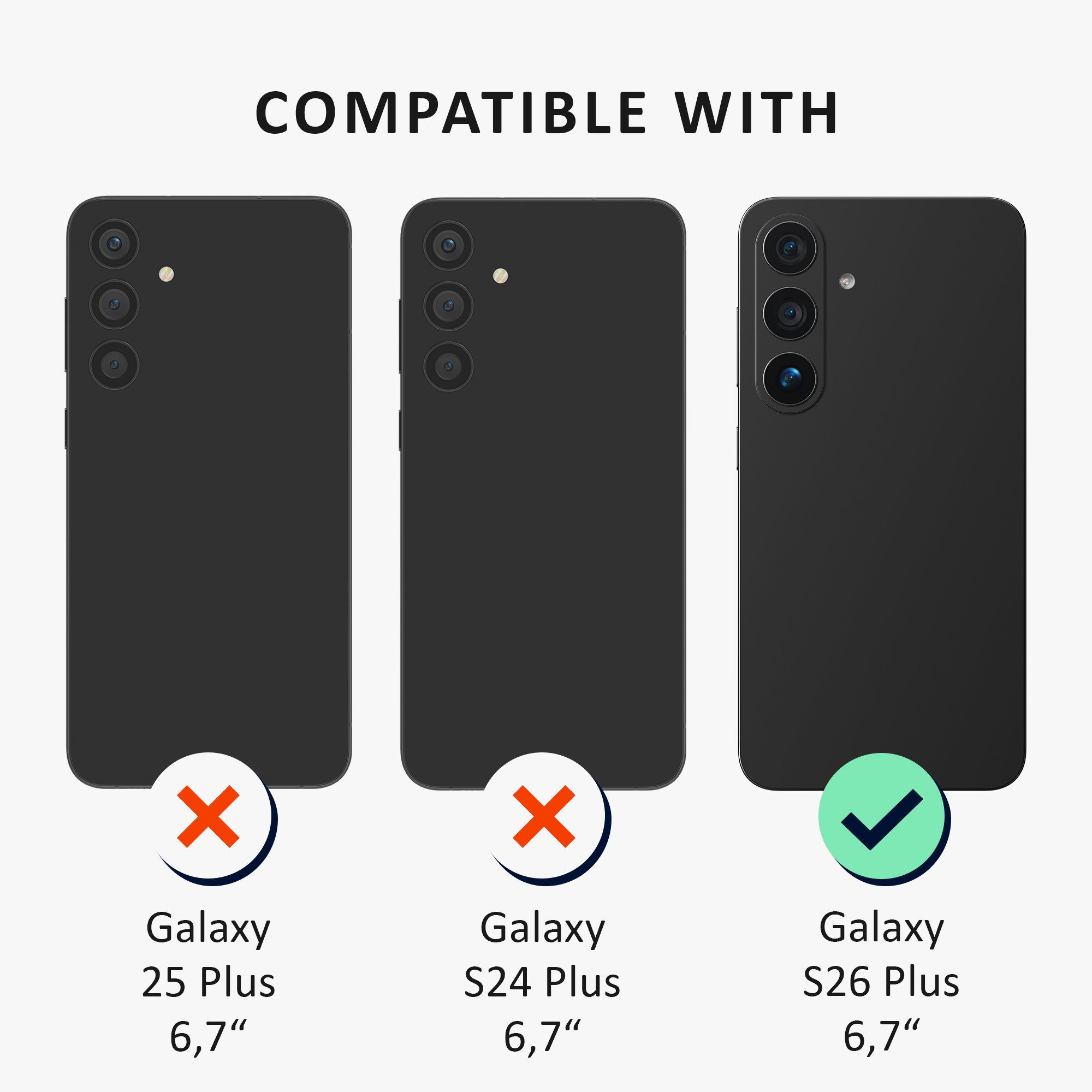 kalibri Smartphone-Hülle Hülle für Samsung Galaxy S26 Plus Aramid Handy Schutzhülle, Cover Case Handyhülle - Kompatibel mit MagSafe