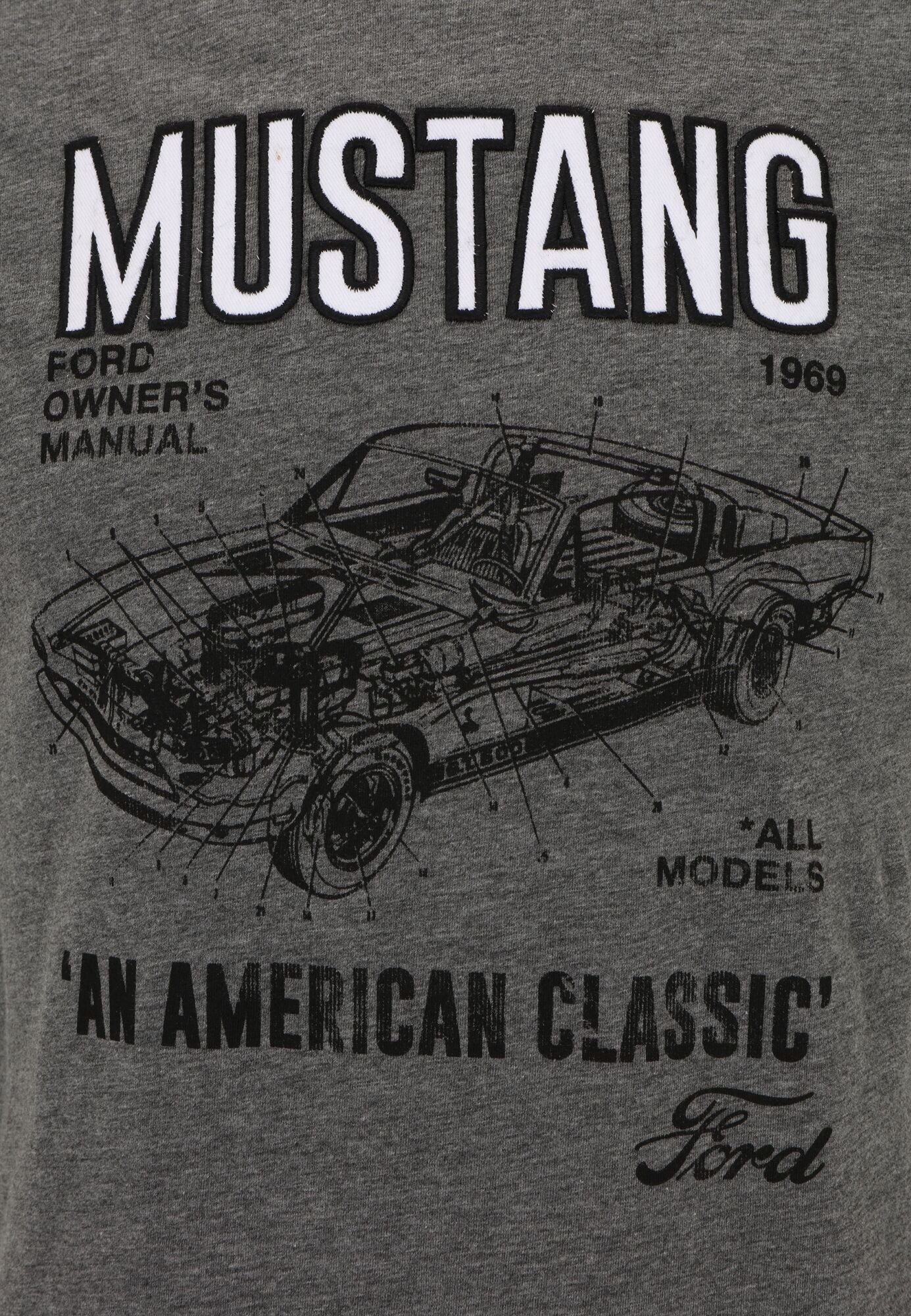 Print-Shirt MUSTANG COURSE 1969