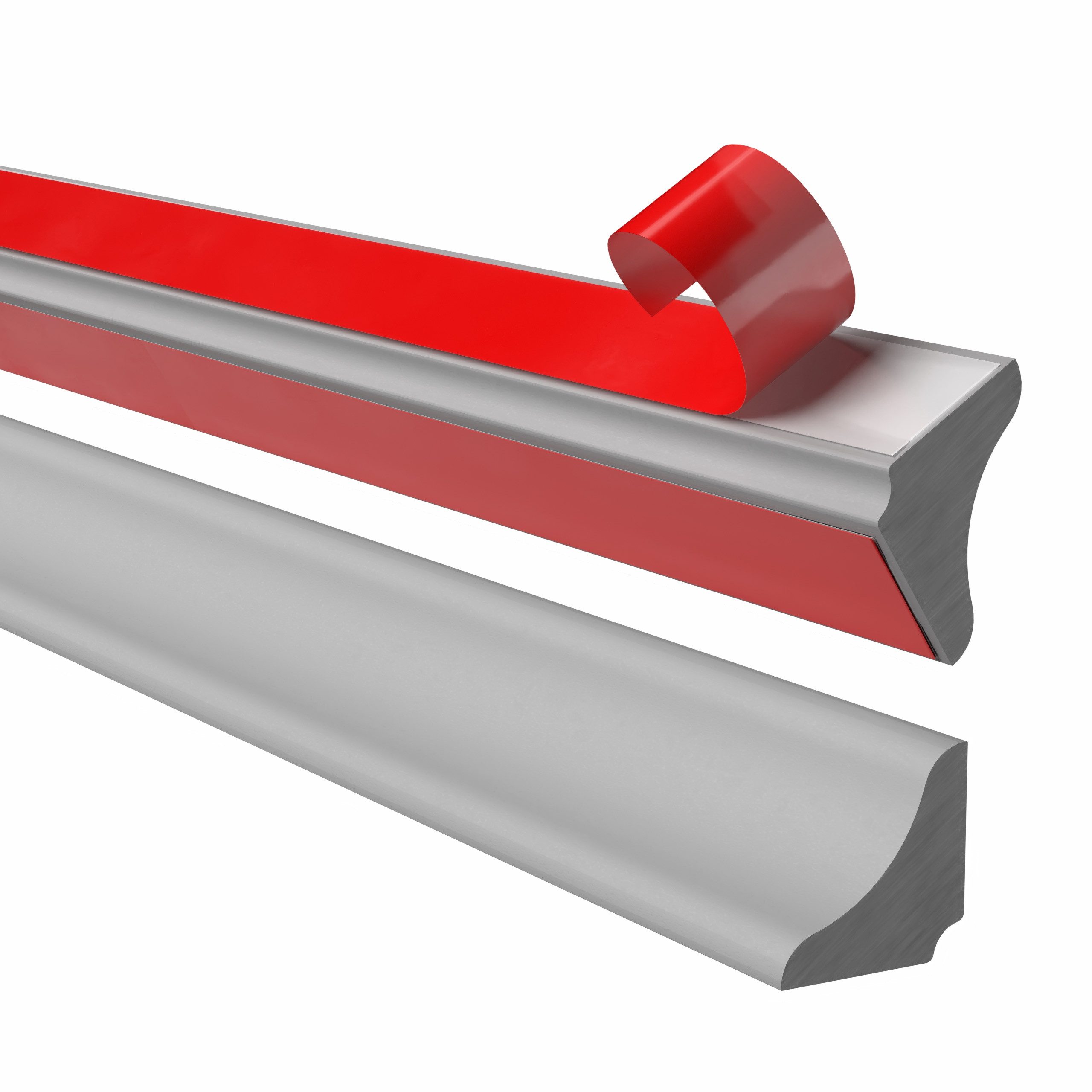 Quest Zierleiste Profilleiste selbstklebend 15 mm, flexibel, 3-m-Rolle, Selbstklebend, Kunststoff (PVC), 1-St., selbstklebend, flexibel, 15 mm, 3-m-Rolle