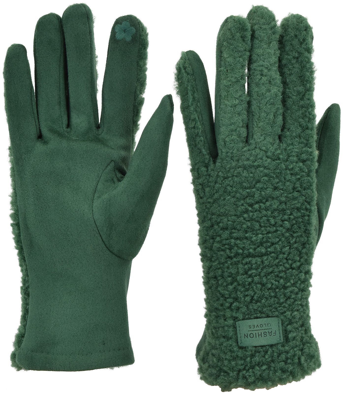 styleBREAKER Fleecehandschuhe Touchscreen Handschuhe mit Teddyplüsch (1-St) günstig online kaufen