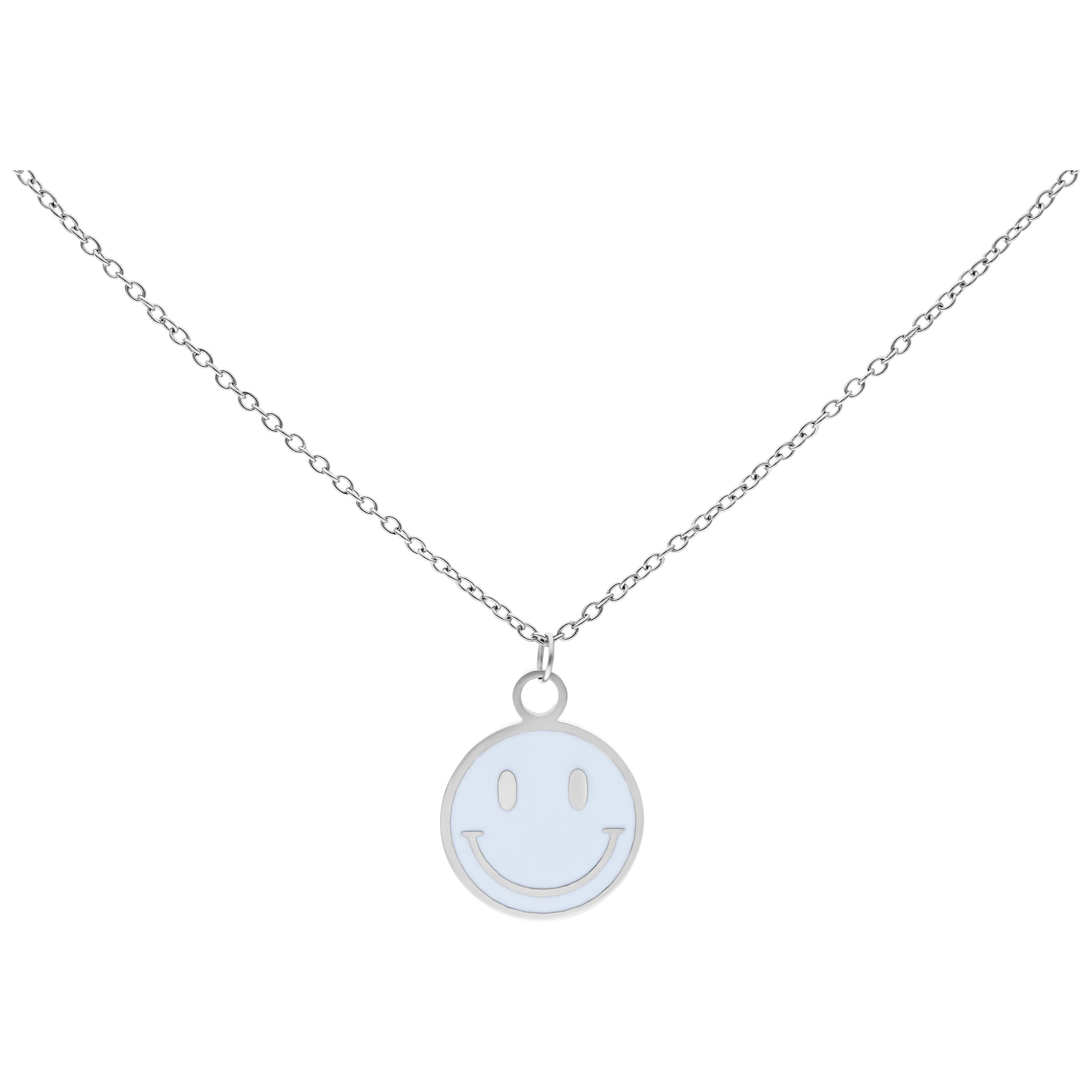 Wildcat Kette mit Anhänger Little White Smiley Kette, wasserfest, langlebig günstig online kaufen