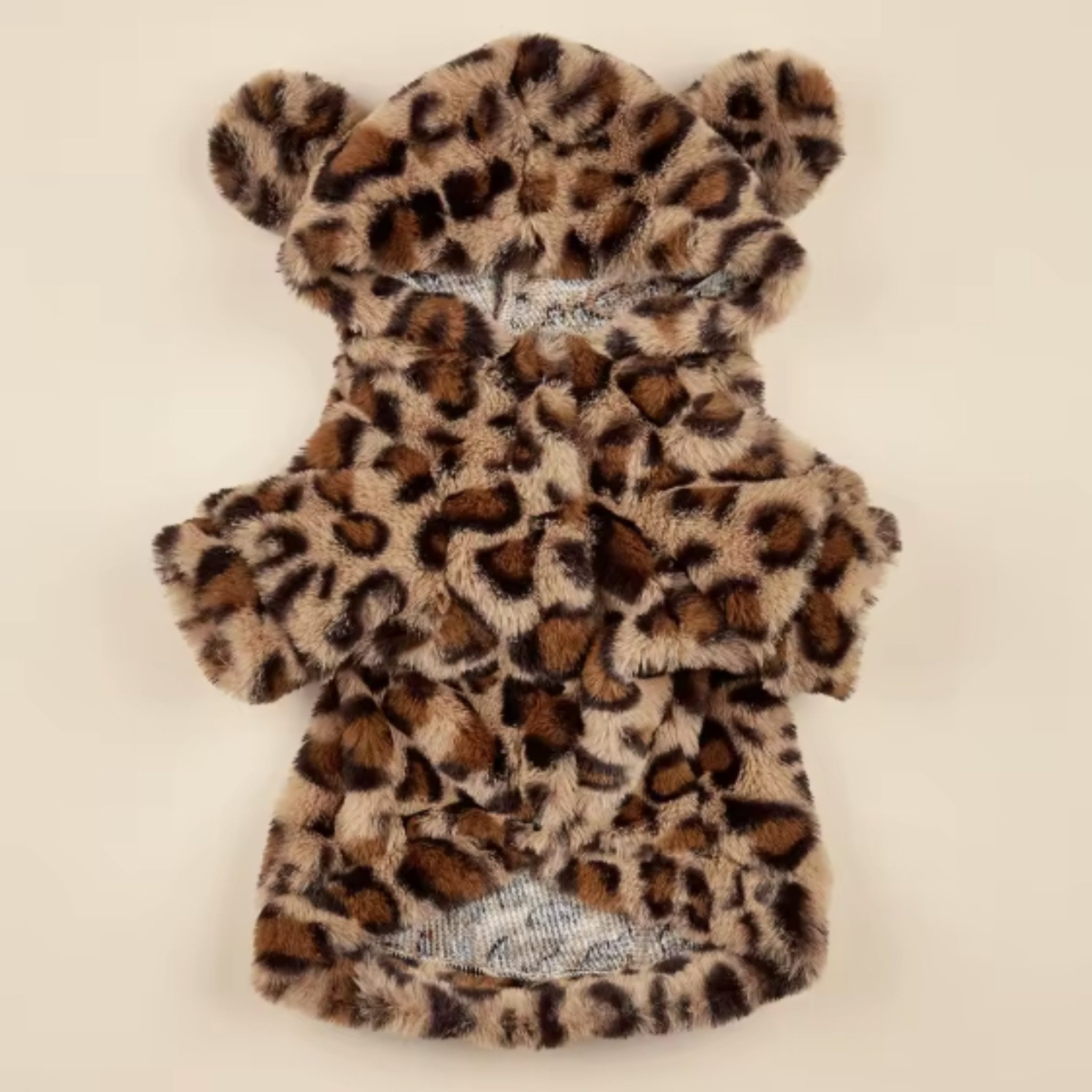 FLOCKI Pets™ Hundepullover Weicher Leoparden-Hundepullover mit Kapuze & Ohren, kuschelig, niedlicher Pullover für Hunde & Katzen