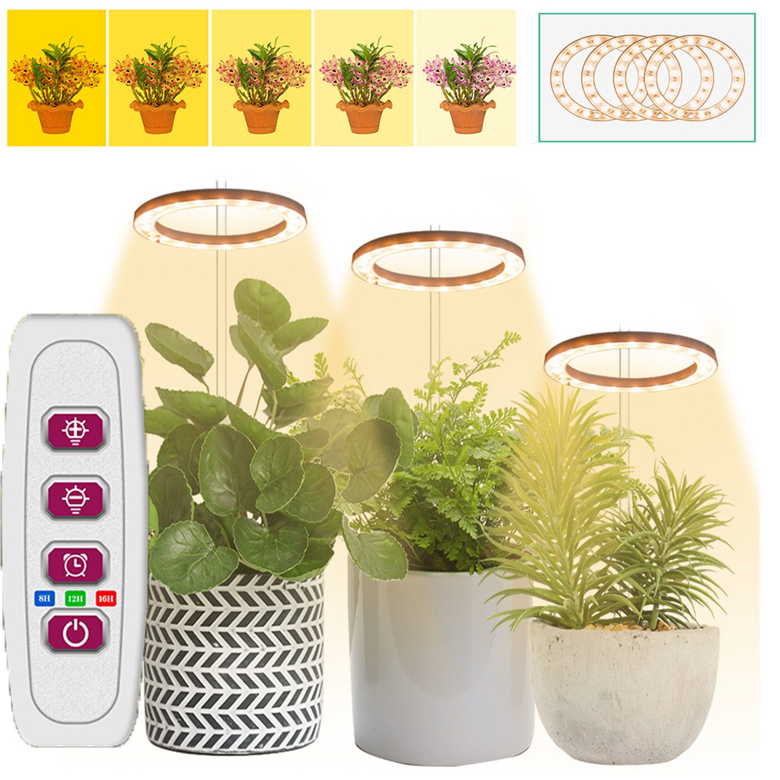 MUPOO Pflanzenlampe LED Pflanzenlampe, Timer Pflanzenlicht, günstig online kaufen