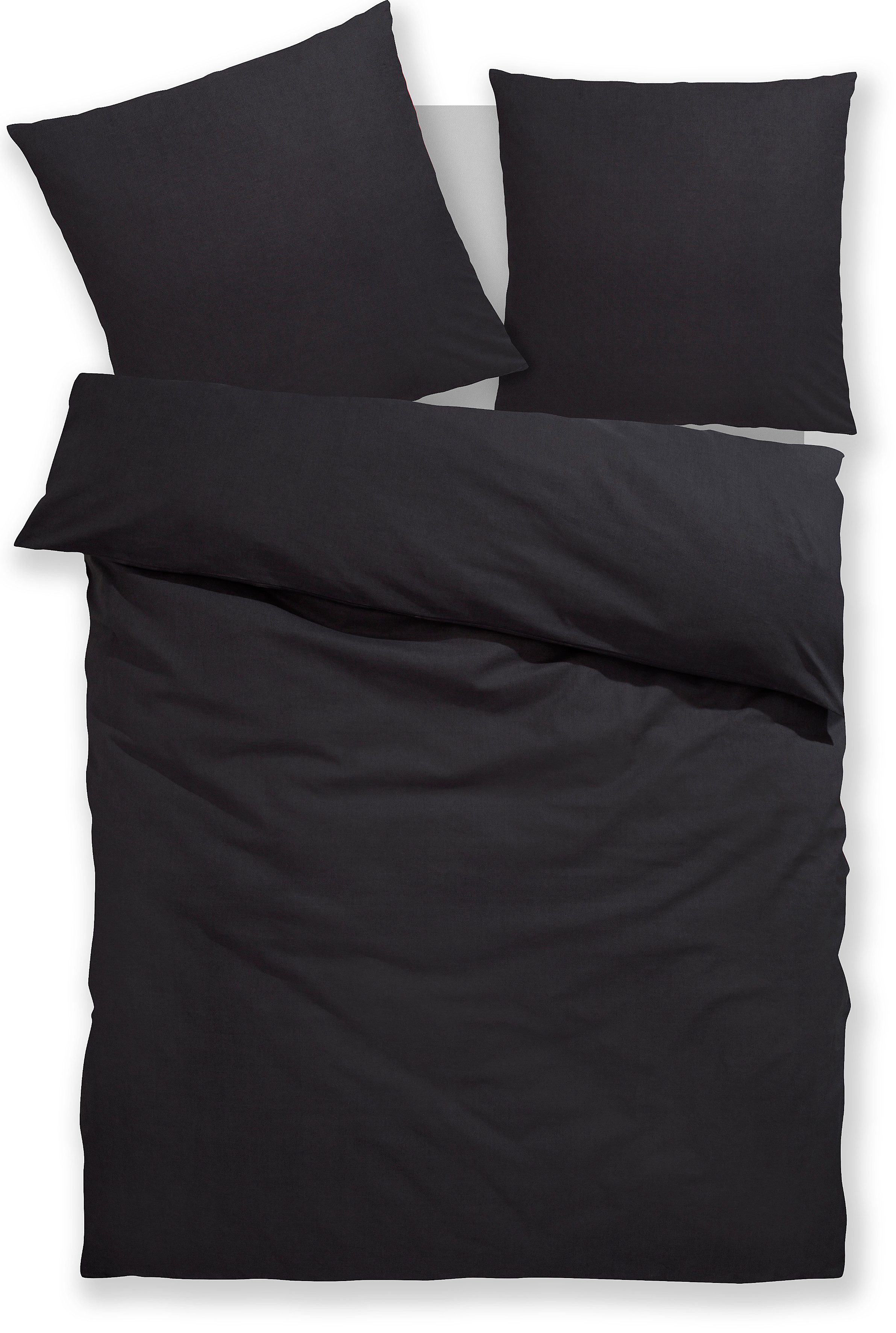 OTTO home Bettwäsche LUISA in Gr. 135x200, 155x220 u.a. Bettwäsche-Set mit Baumwolle, Baumwoll-Leinen Mix, 2 teilig, 4 Qualitäten für dein perfektes Schlafgefüh – Bild 2 von 5