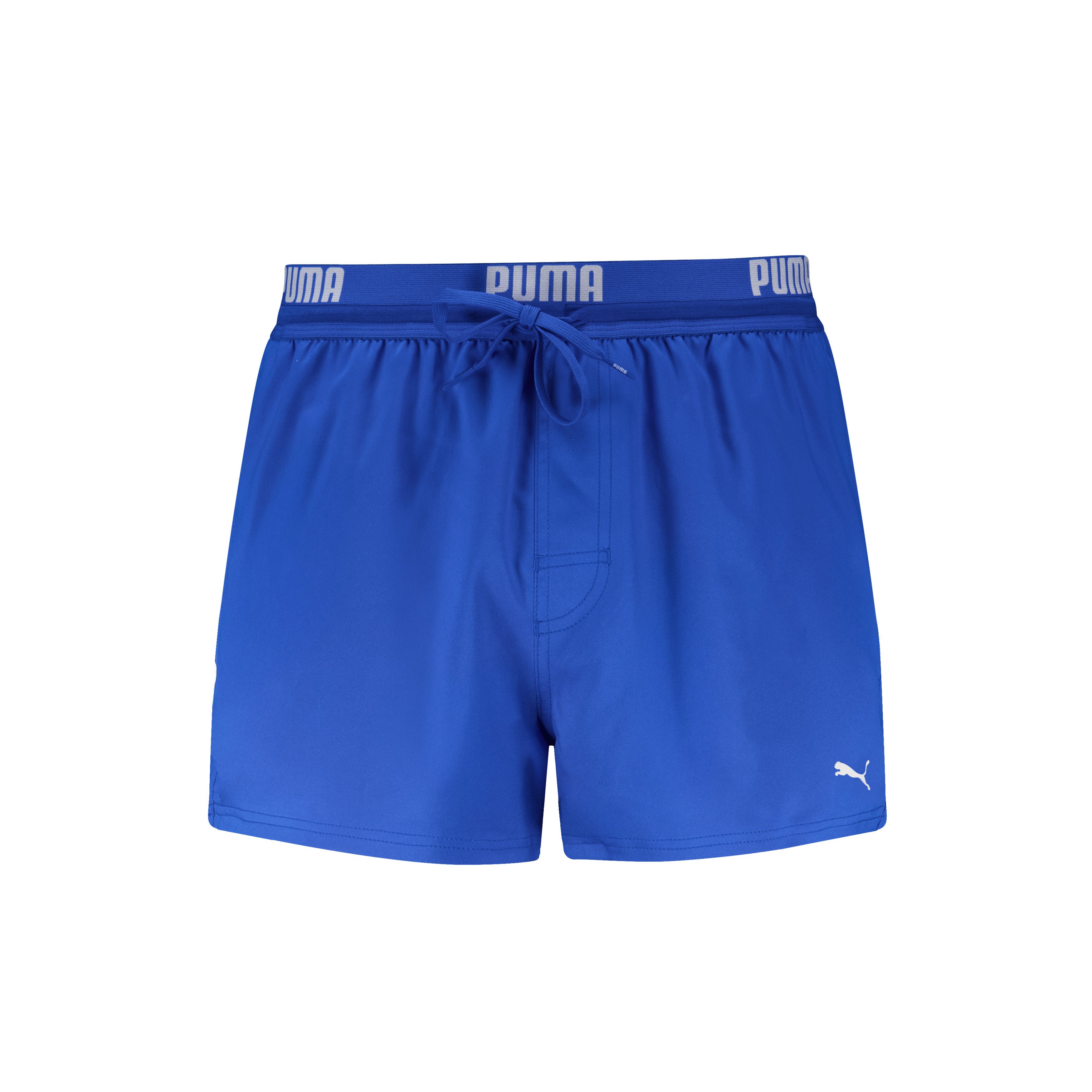 PUMA Badeshorts PUMA SWIM MEN LOGO SHORT SHORTS 1P Seitentaschen, Gesäßtasche mit Reißverschluss, Kordelzug