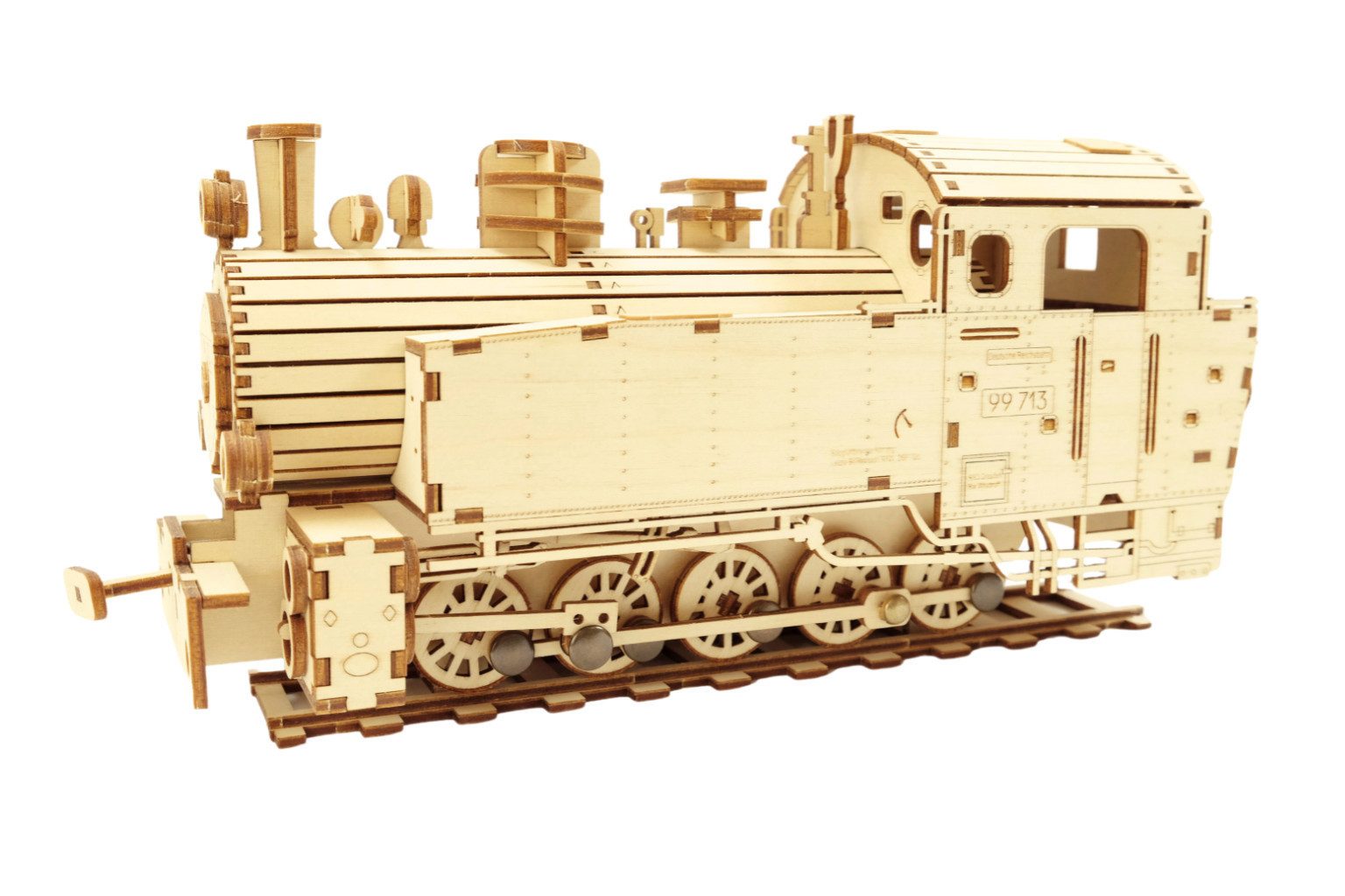 DeColibri Modellbausatz Modelleisenbahn Bausatz Männer Erwachsene Lokomotive 1:32, Maßstab 01:32, (Modellbausatz, 200-tlg), Erzgebirge, Made in Germany