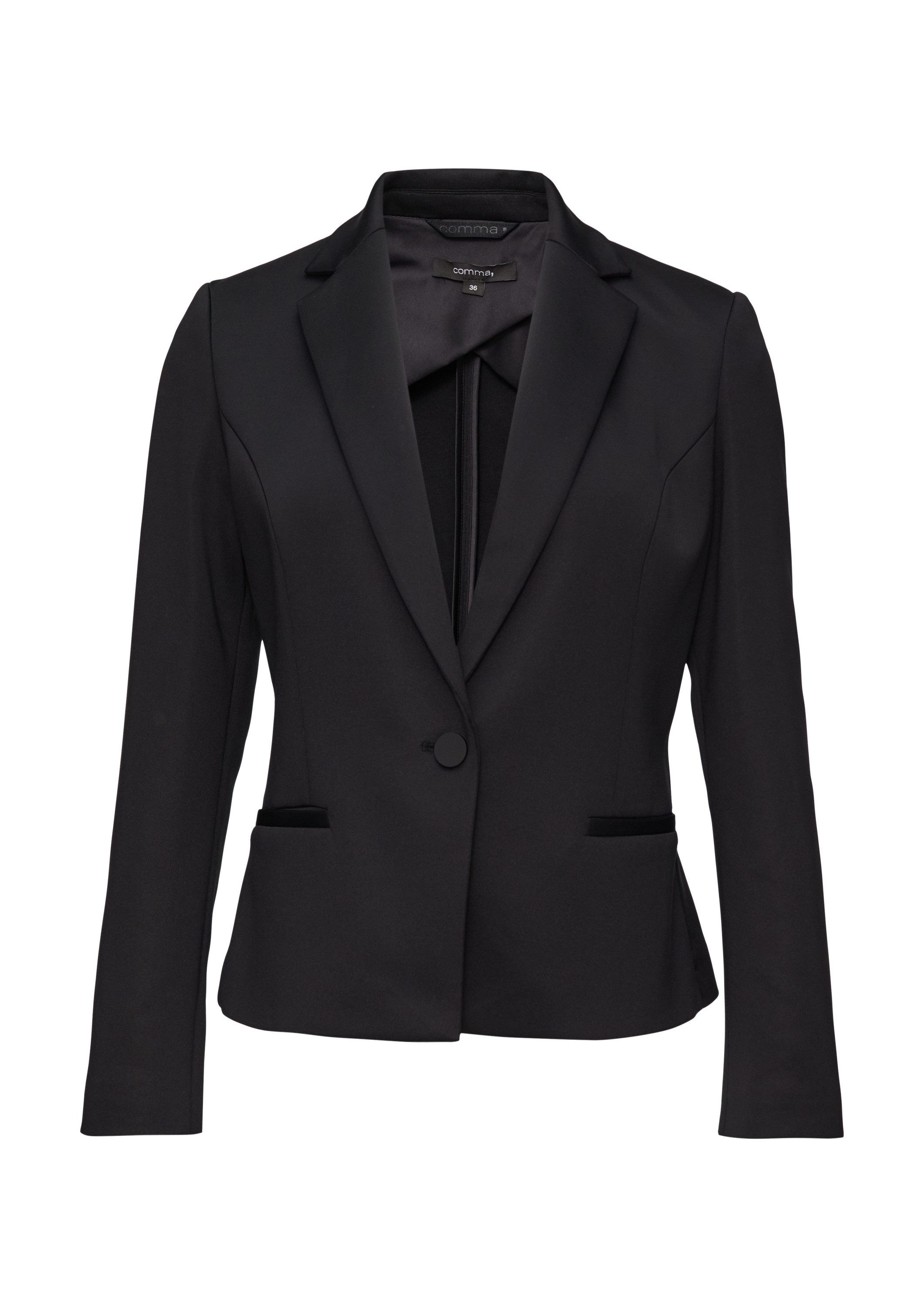 comma Jackenblazer Indoor-Blazer Blazer mit Halbfutter im Rückenteil günstig online kaufen