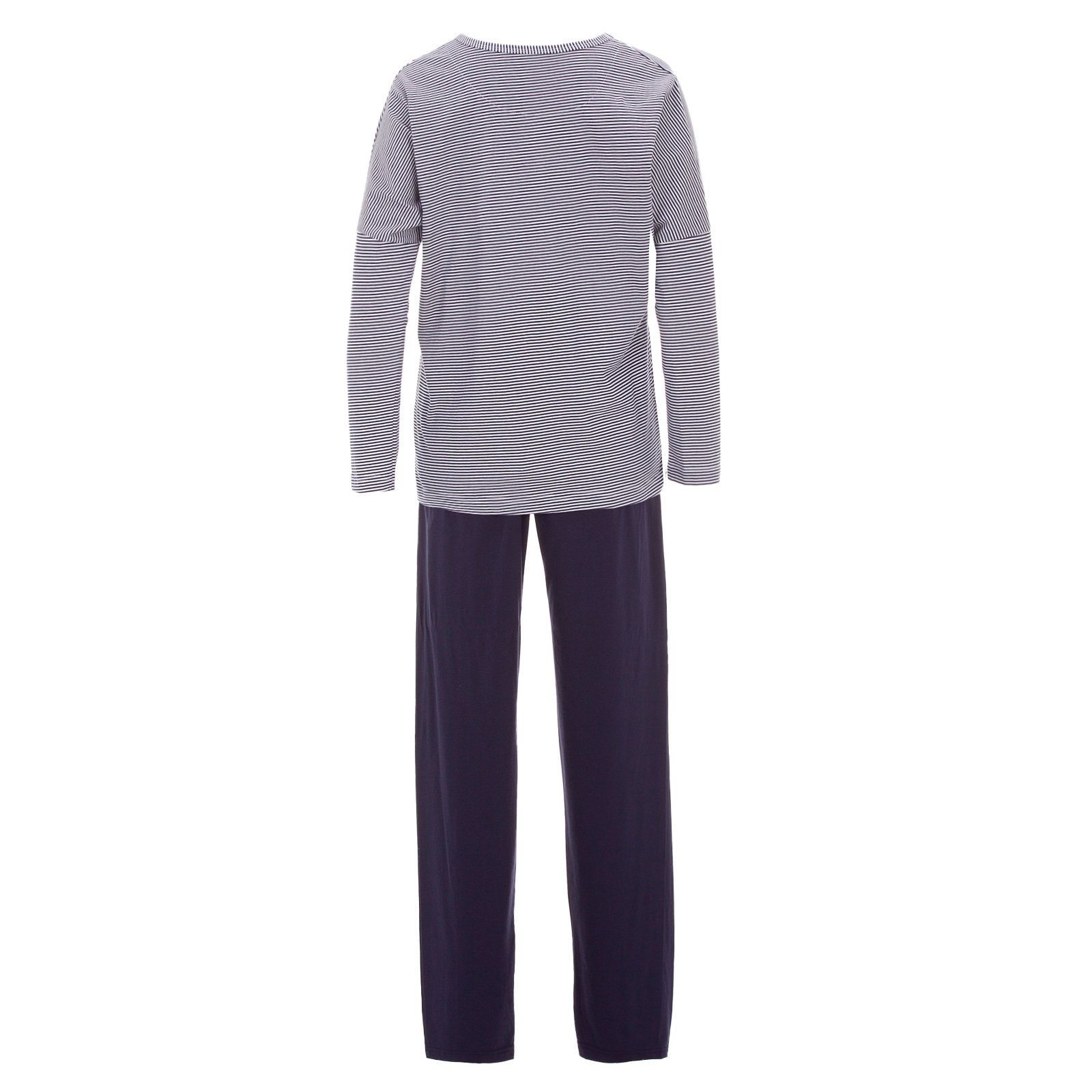 zeitlos Schlafanzug Pyjama Set Langarm - Gestreift günstig online kaufen