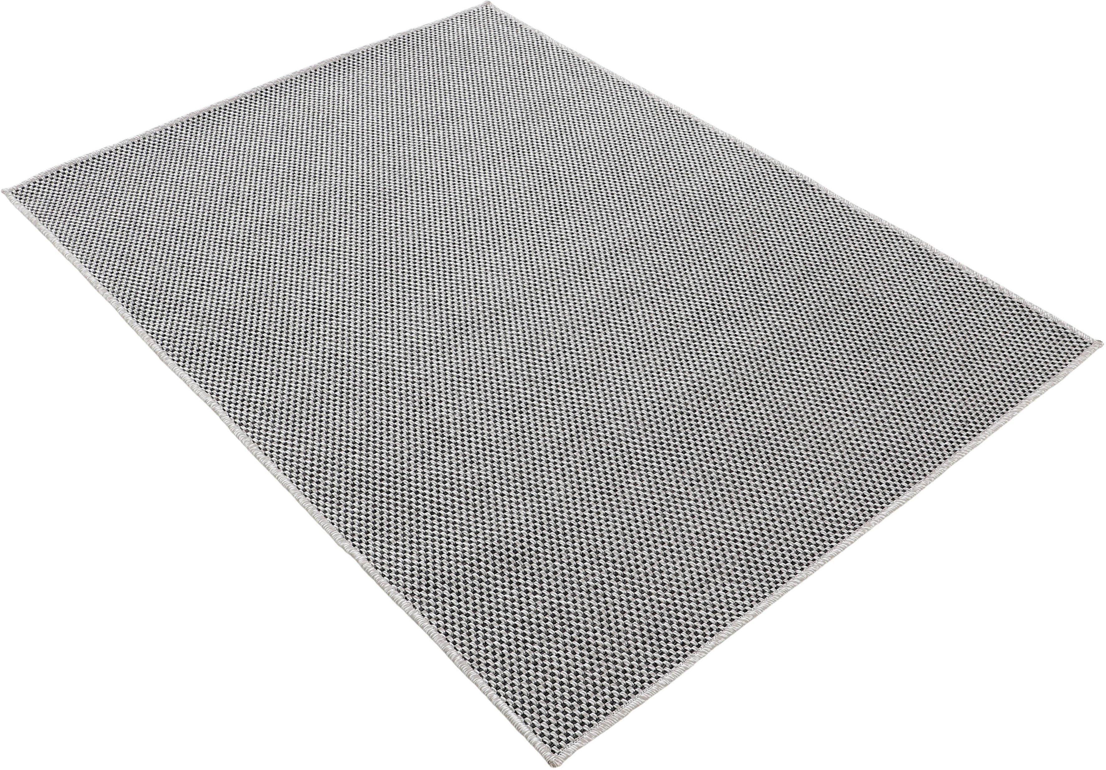 Teppich Boho 105, carpetfine, Flachgewebe, rechteckig, robustes Außenbereich mm, Optik, UV-beständig, Sisal Höhe: 4