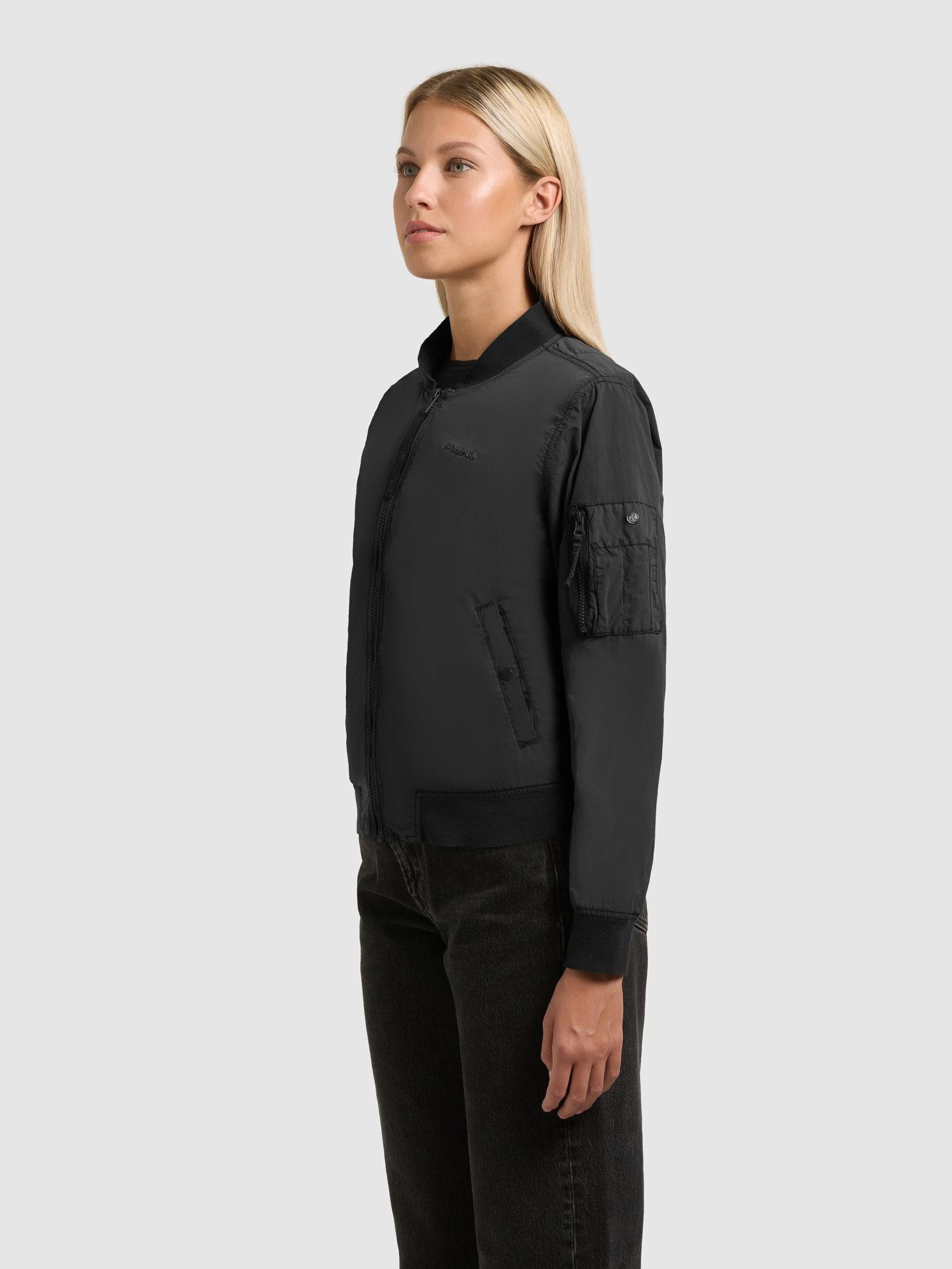 khujo Bomberjacke Denz Matte Damen Übergangsjacke mit Bündchen