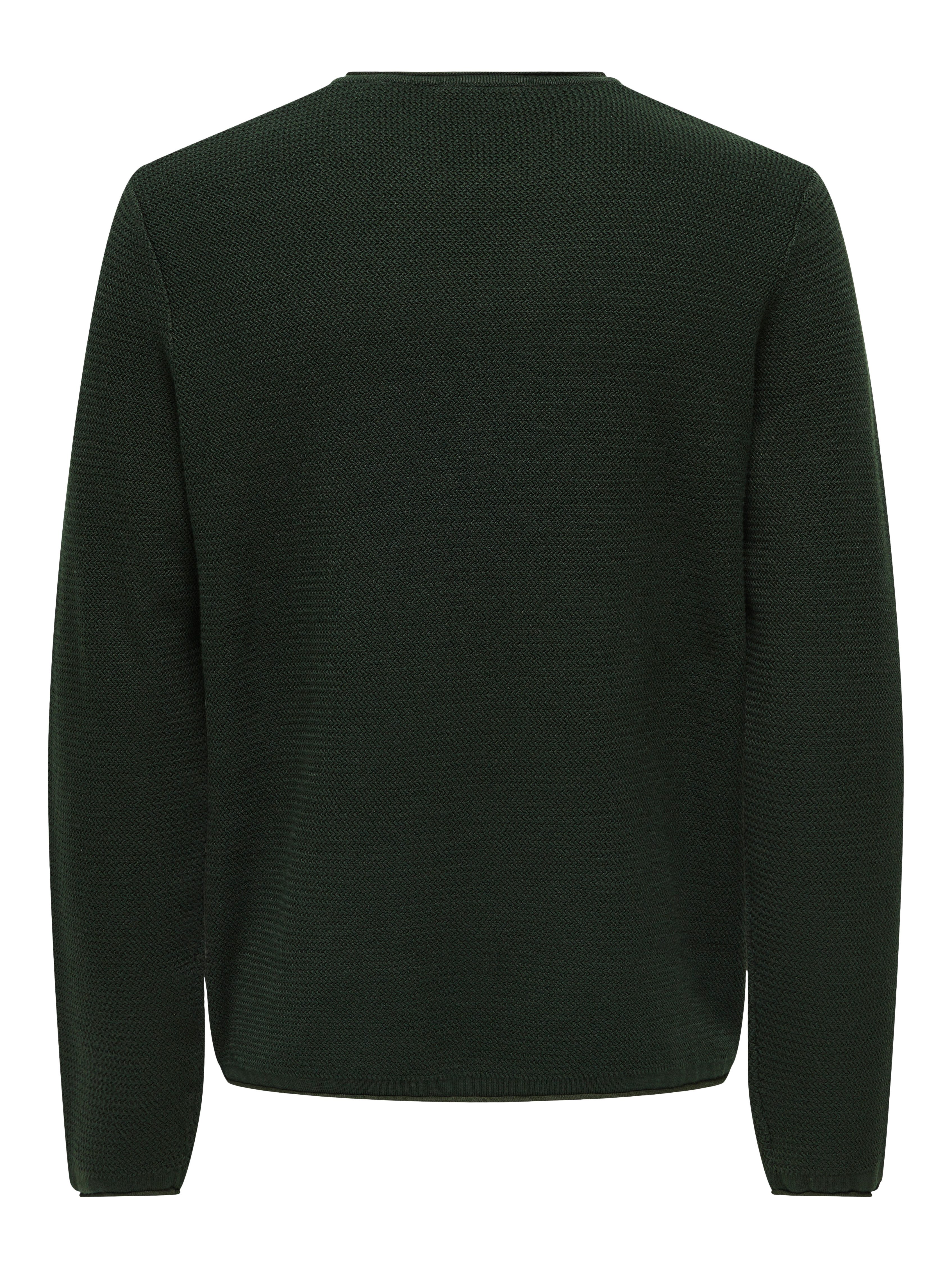 ONLY & SONS Strickpullover ONSERIC REG 12 STRUC CREW KNIT Baumwolle, regular fit