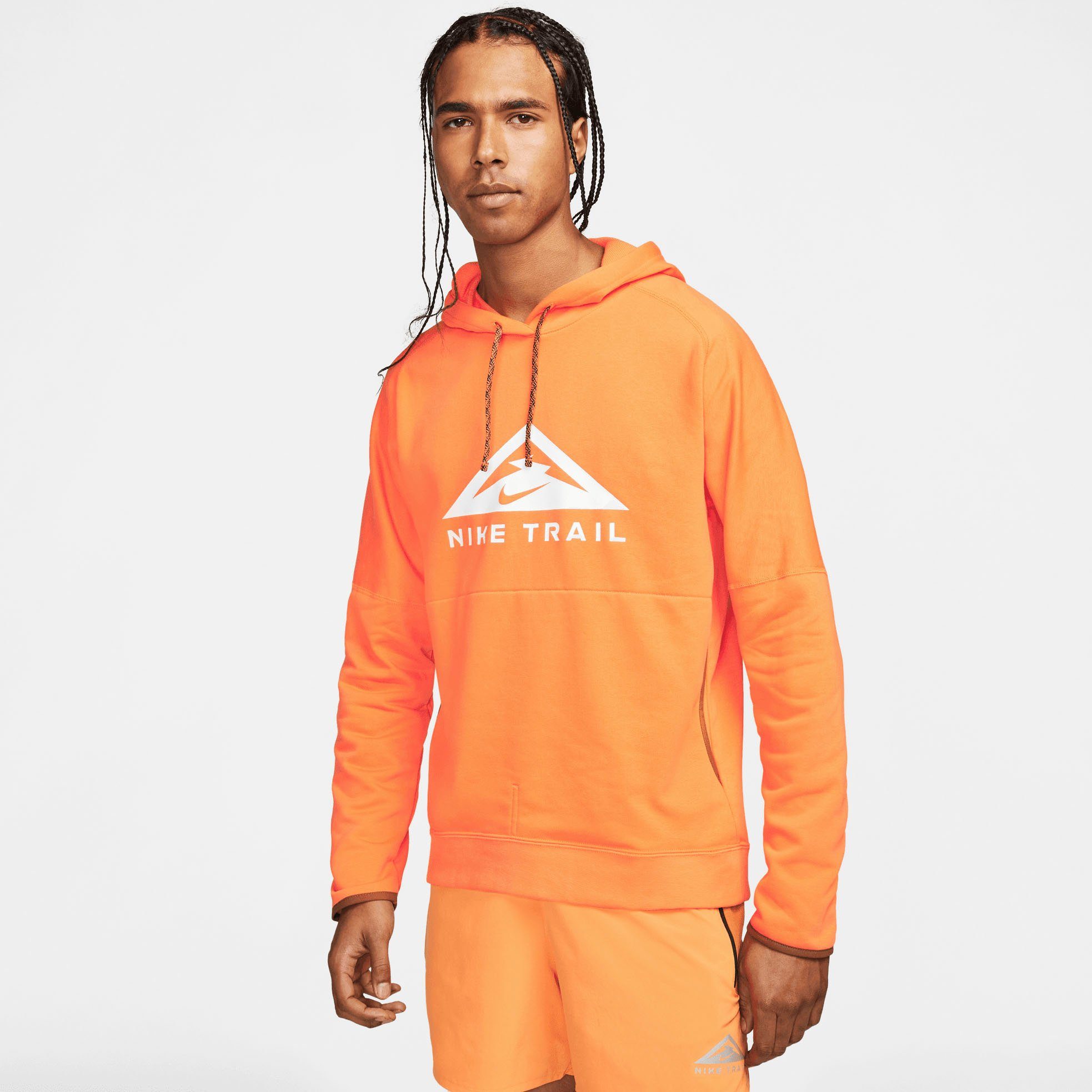 PULLOVER orange HOODIE TRAIL Kapuzensweatshirt Nike DRI-FIT RUNNING MAGIC MEN'S HOUR TRAIL