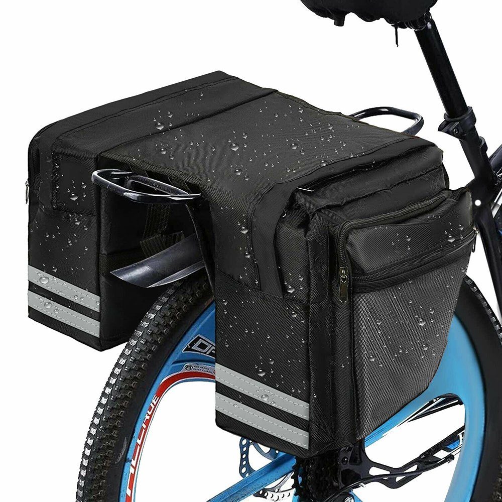BlingBin Fahrradtasche Fahrradtasche Gepäckträger Doppel-Satteltasche  Wasserdicht