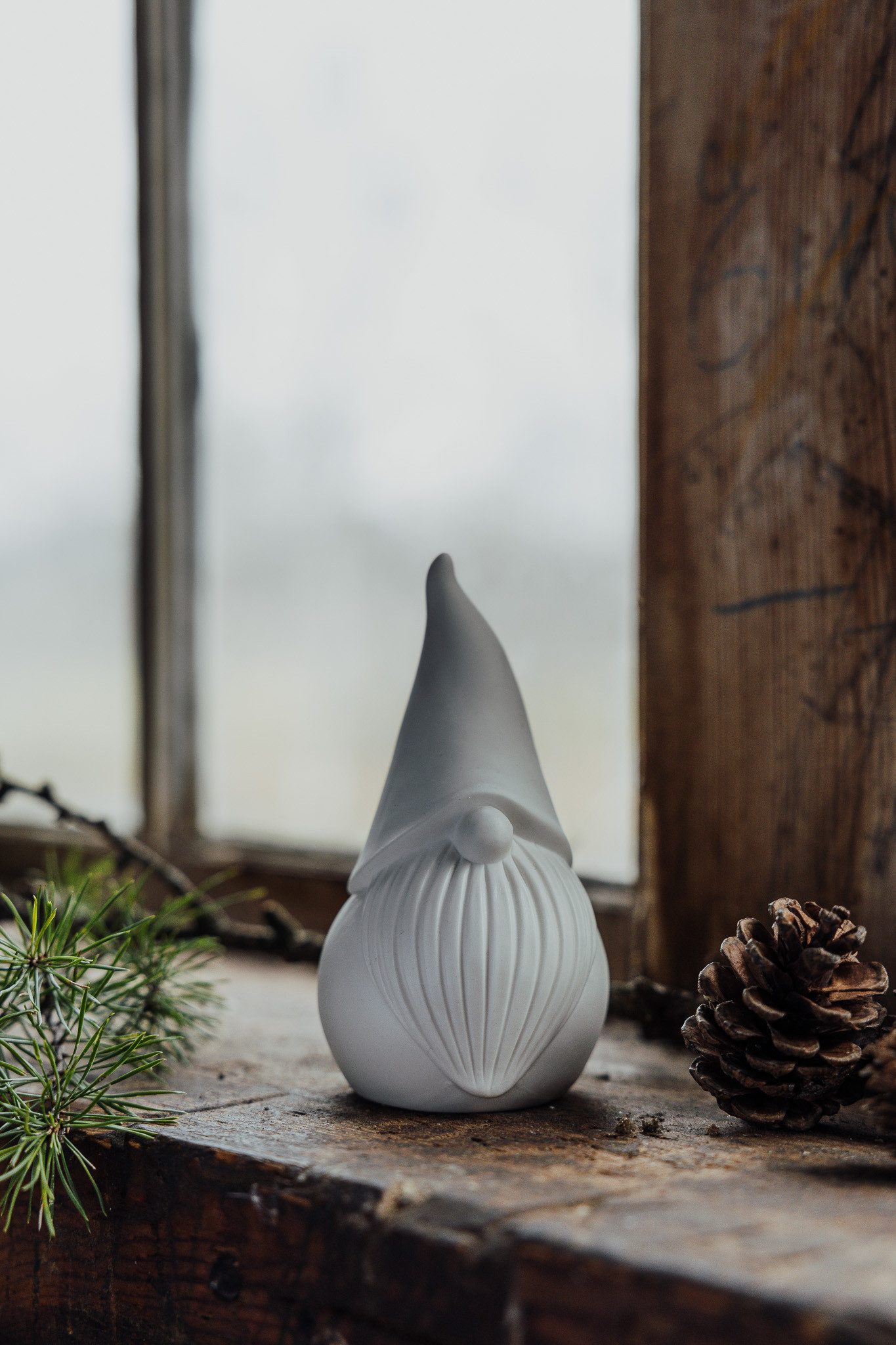 Storefactory Dekofigur Santa Stig Weihnachtsmann Keramik Weiß, Weihnachtsfi günstig online kaufen