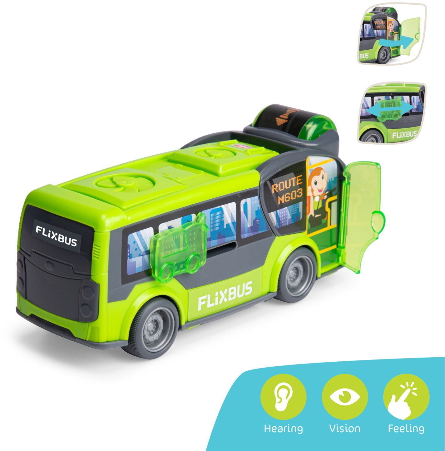 ABC Spielzeug-Bus Kleinkindspielzeug Bus Flixbus 204113001