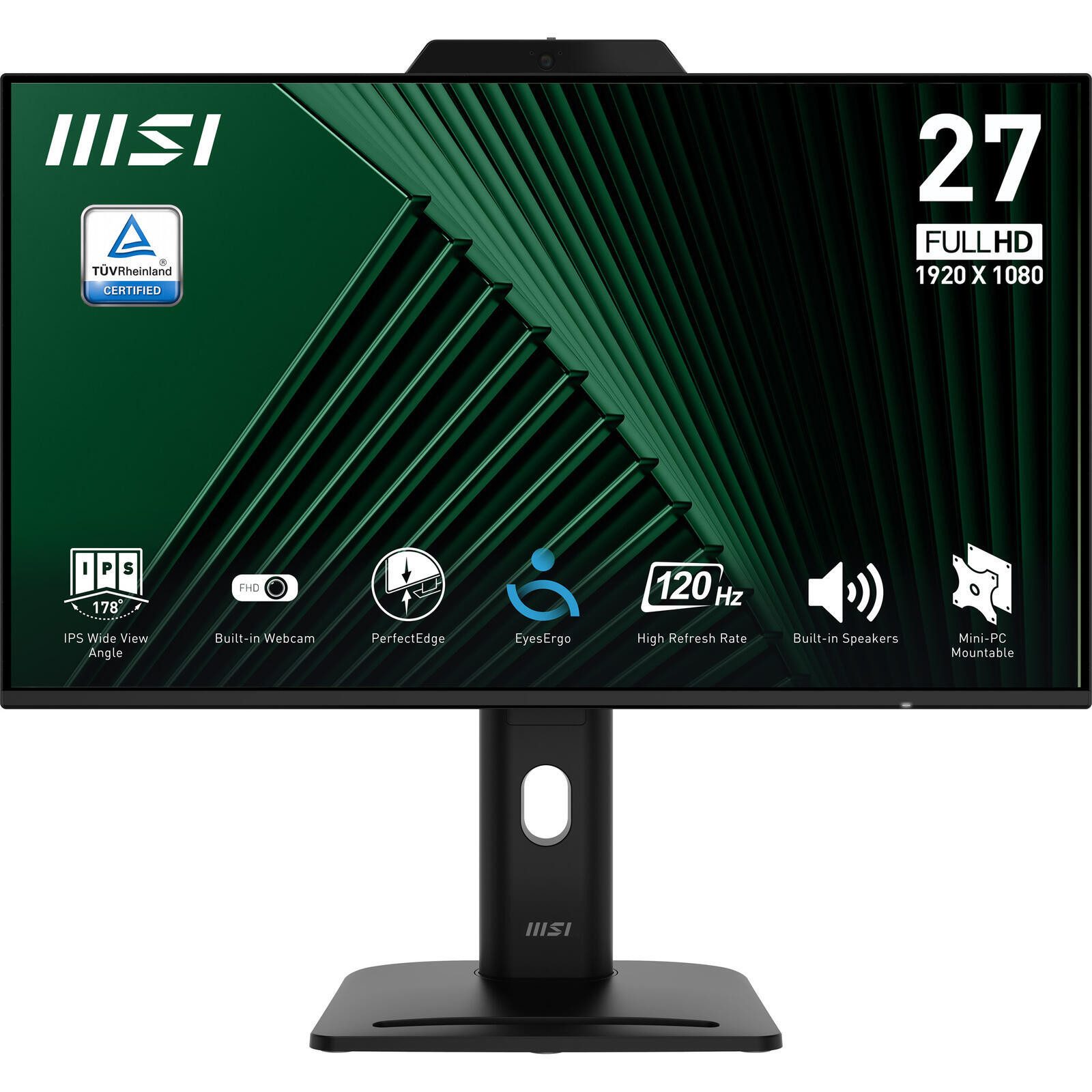 MSI PRO MP272PMG TFT-Monitor (1920 x 1080, 4 ms Reaktionszeit, 120 Hz, IPS Panel)