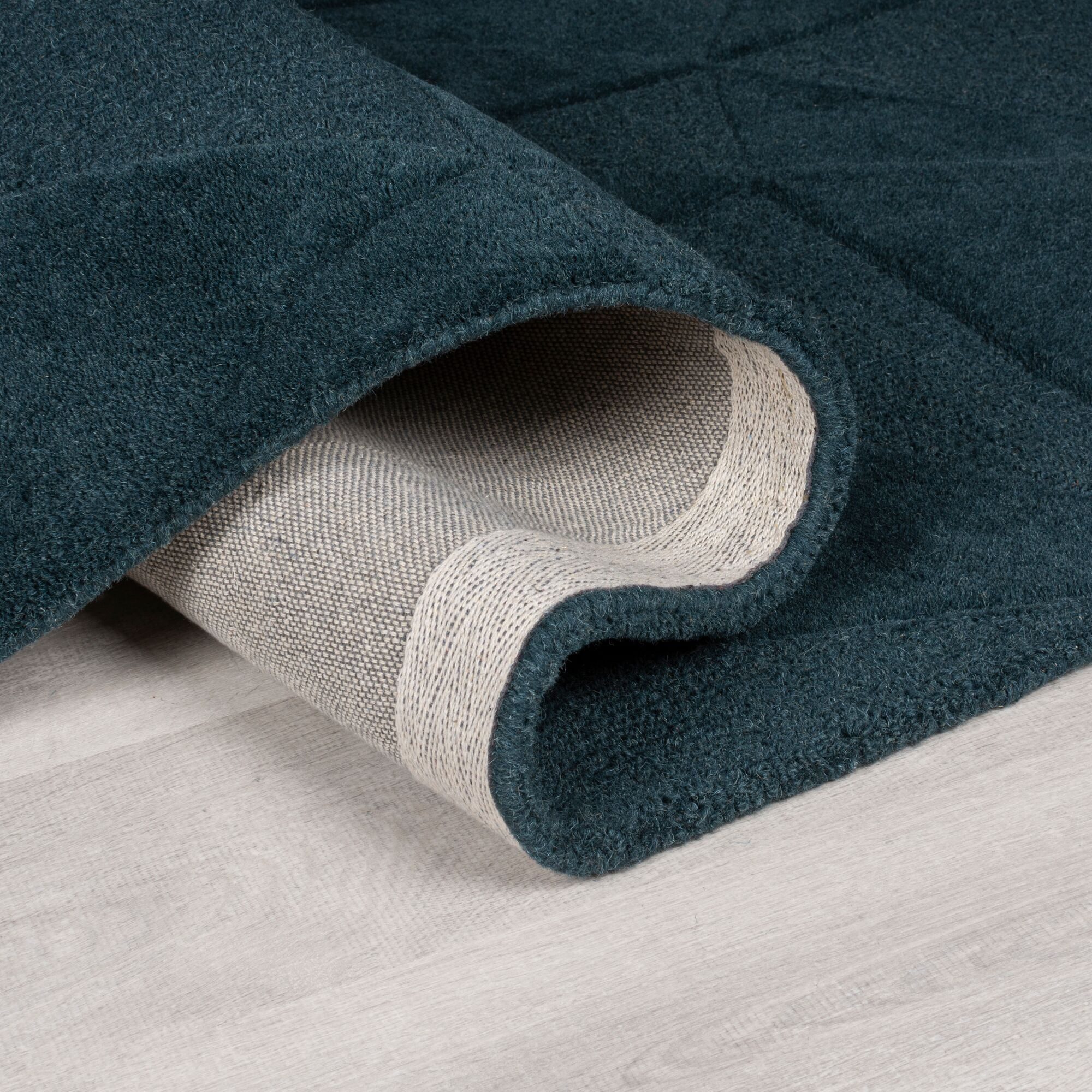 FLAIR RUGS Wollteppich »Shard«, rechteckig, 10 mm Höhe, Hoch-Tief Effekt, H günstig online kaufen