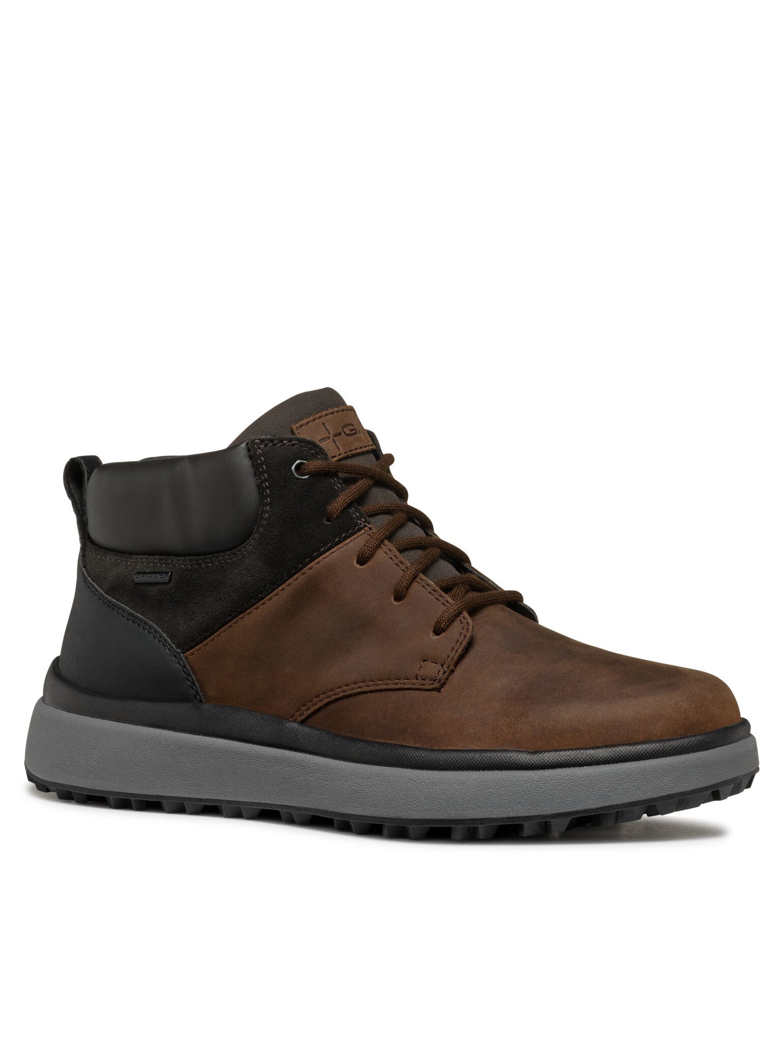 Geox Geox Schnürschuhe U Granito + Grip B A U46FZA 0FF22 C6009 Braun Schnürboots
