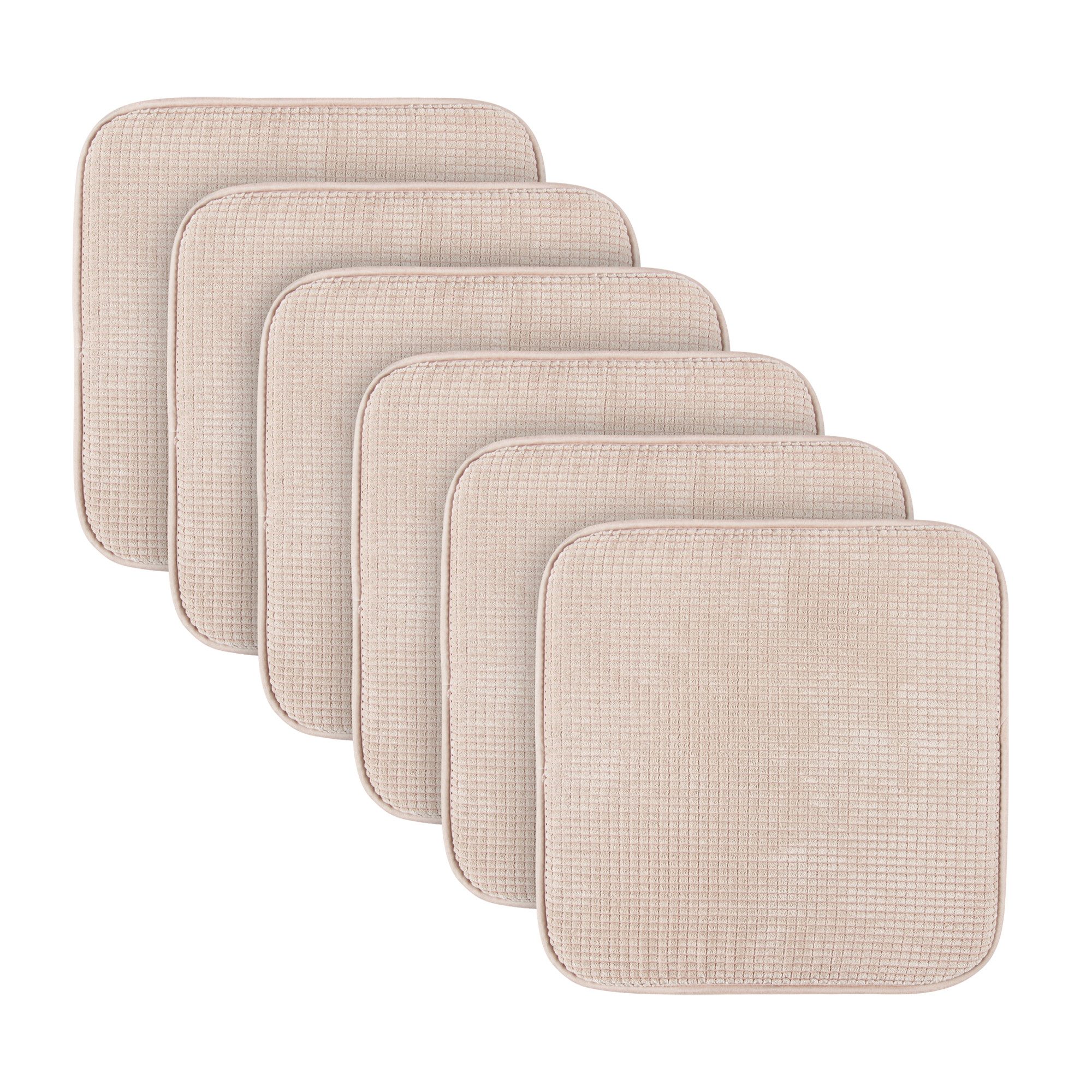 Bestlivings Stuhlkissen Struktur 38x38 cm, verschiedene Farben & Sets, Anti-Rutsch-Rückseite, angenehme Polsterung, für Indoor/Outdoor
