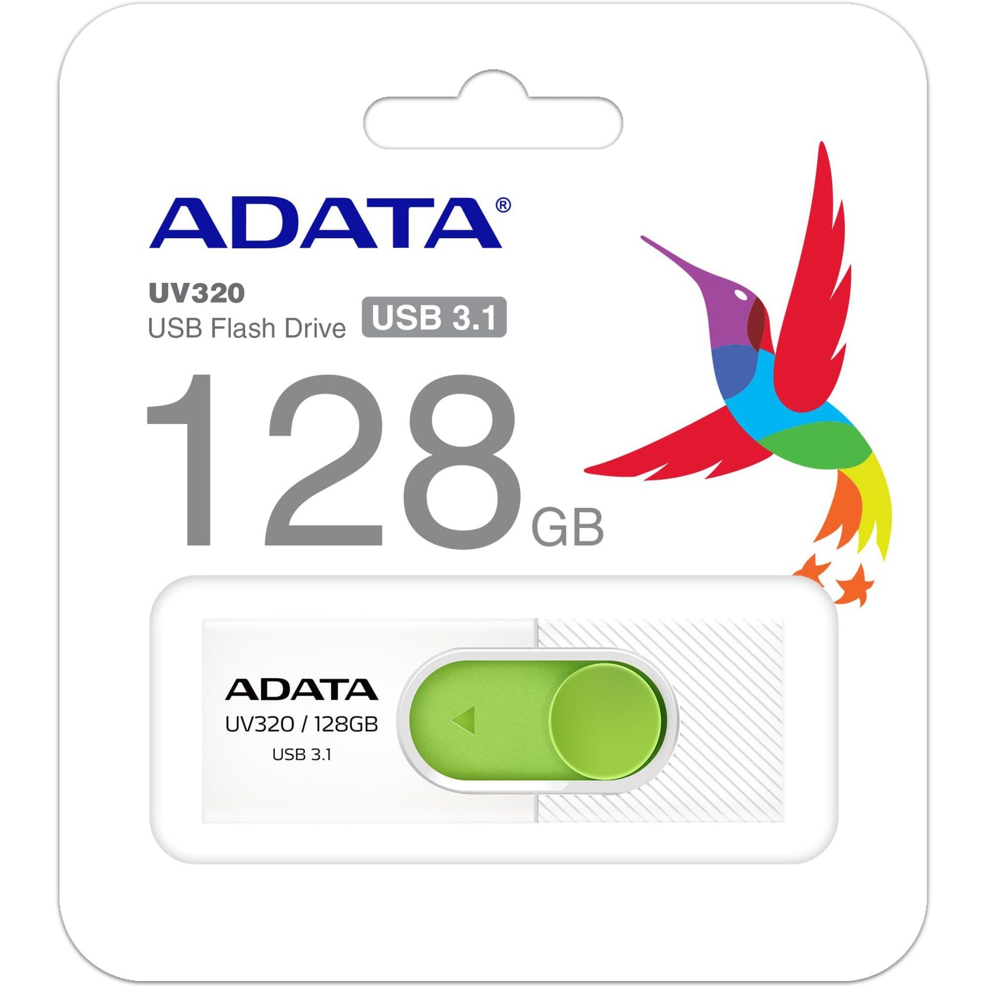 ADATA ADATA UV320 128 GB, USB-Stick, (USB-A 3.2 Gen 1) USB-Stick