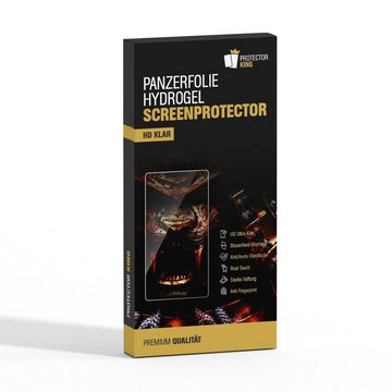 Protectorking Schutzfolie 4x Panzerhydroglas für Samsung Galaxy S21 3D KLAR FLEXIBLER Displaysch, (4-Stück), 3D-KLAR