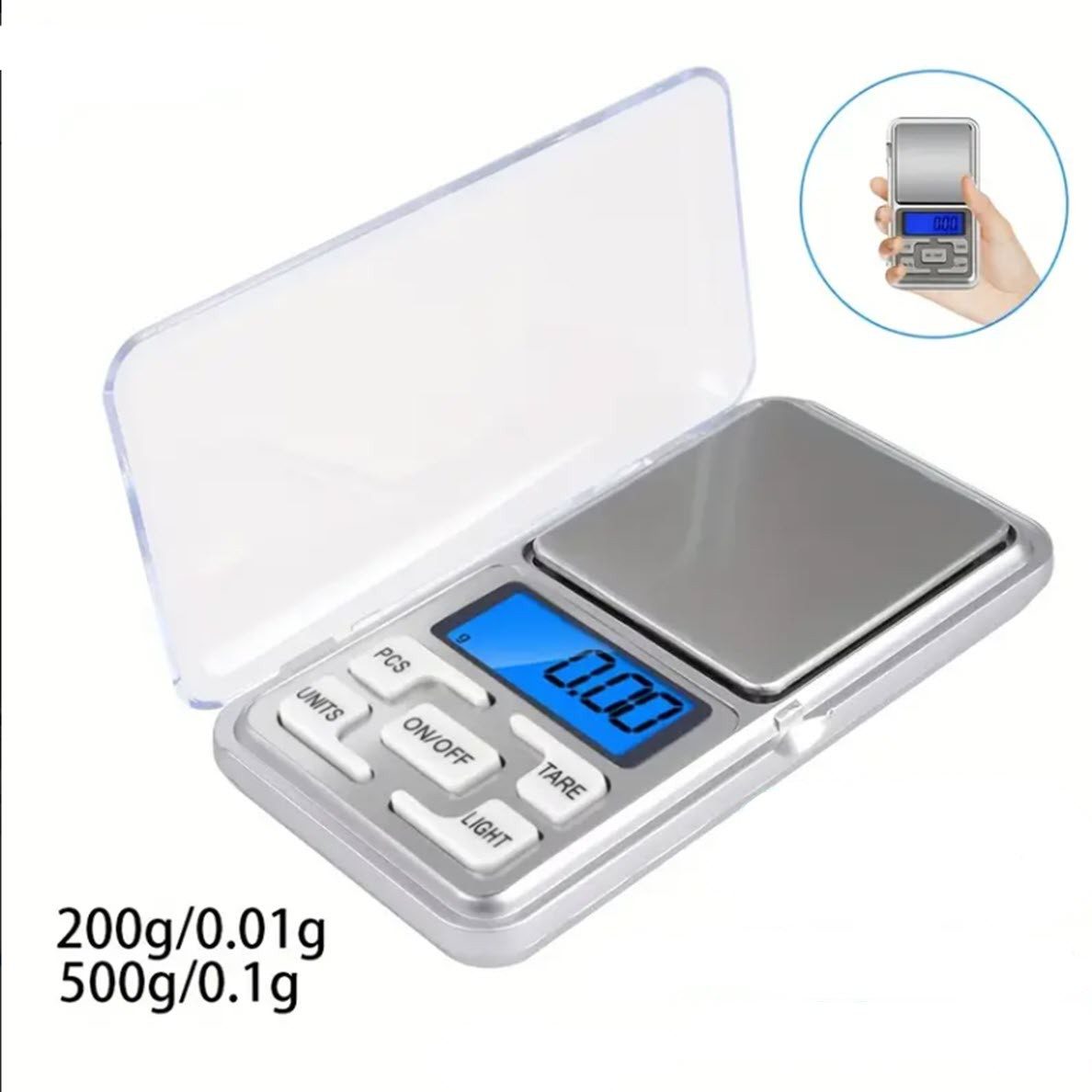 ZD Trading Präzisionswaage Präzisions Küchenwaage 0,01 - 200 g Pocket Precision Scale