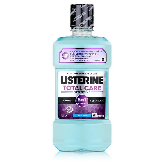Listerine Mundspülung Listerine Total Care Sensitive 500ml - Hält ihren Atem frisch (1er Pac PY12209