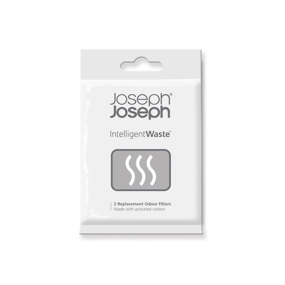 Joseph Joseph Geruchsfilter 30005, Intelligent Waste, Ersatz-Geruchsfilter, 2er Pack Ersatzfilter, Aktivkohlefilter, Мусорные урны, schwarz