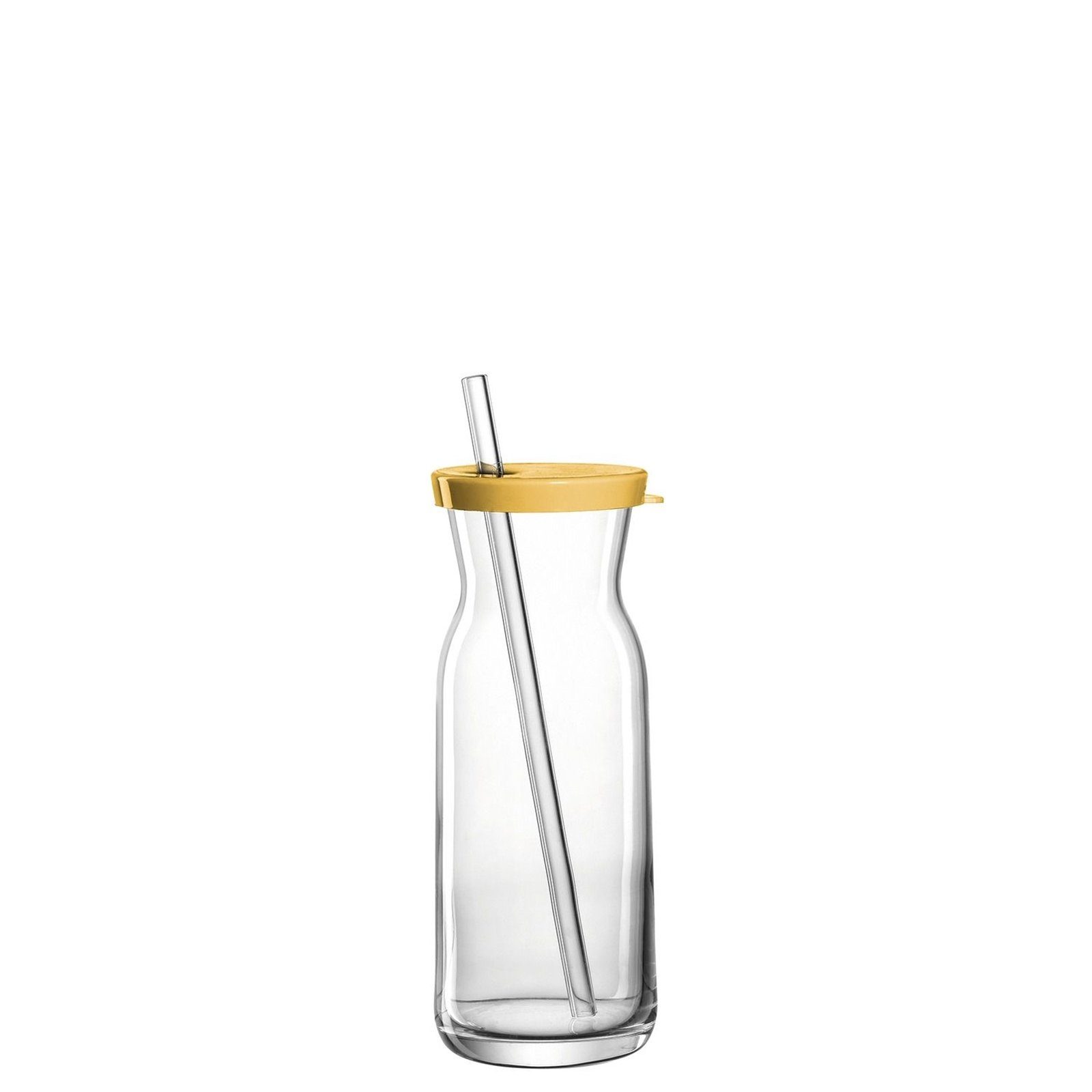LEONARDO Karaffe »Trinkkaraffe 250 ml gelb mit Glastrinkhalm«, (2-tlg)  online kaufen | OTTO