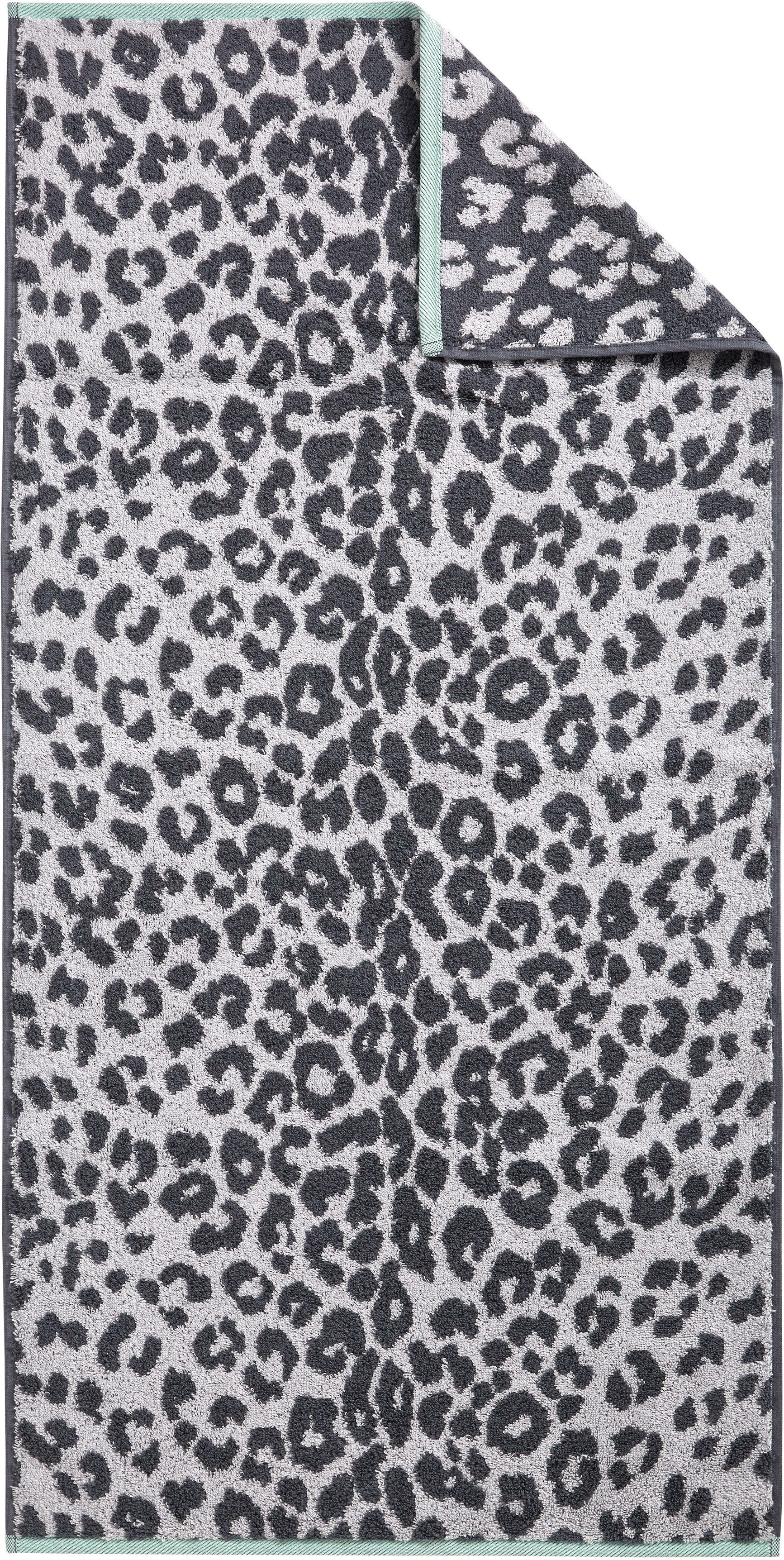Dyckhoff Duschtuch Cool Mint Leo, Walkfrottier (Packung, 1-St), Made in Germany, weich und flauschig