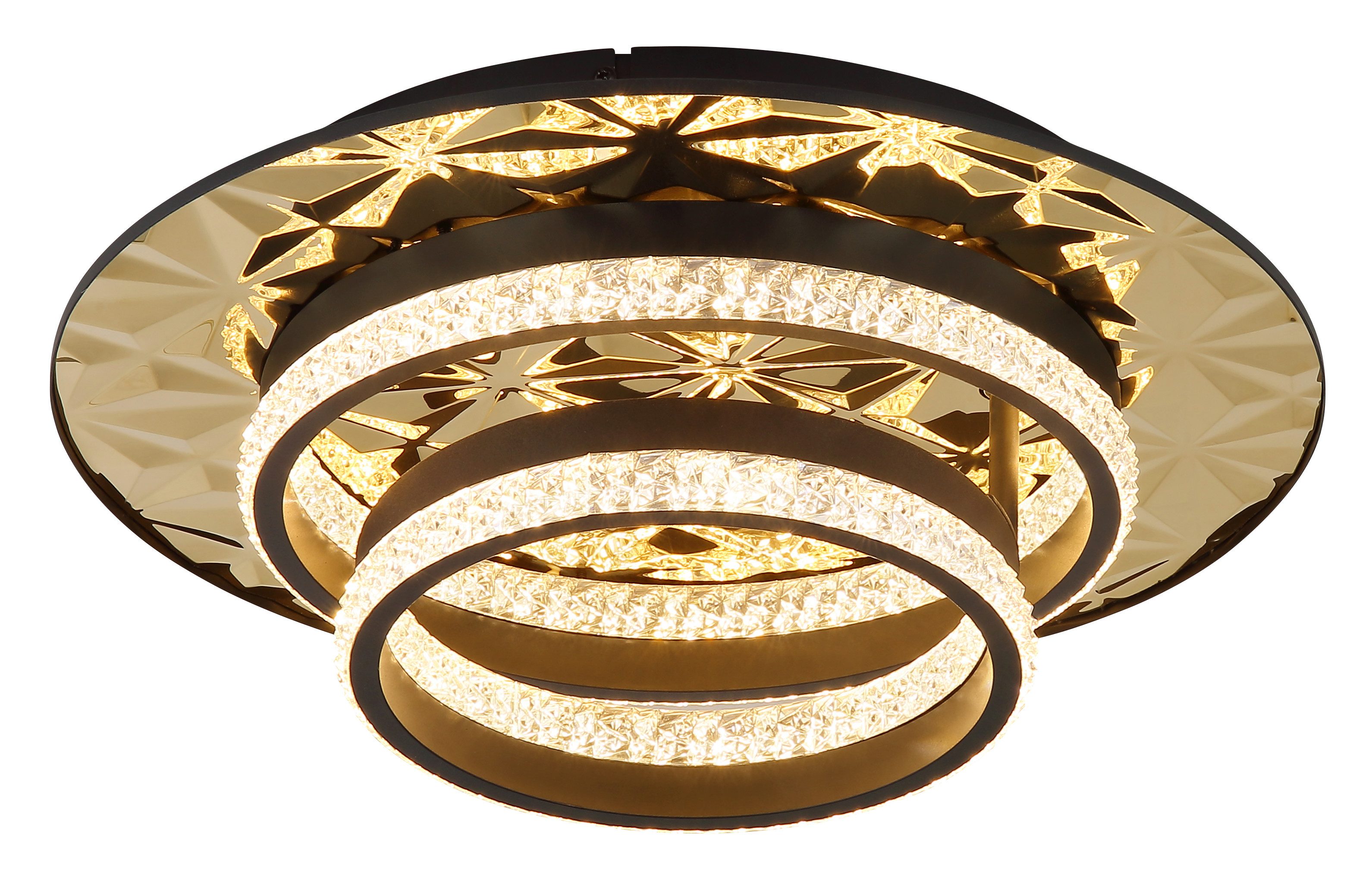 GLOBO LIGHTING Deckenleuchte DELLA II, LED fest integriert, Warmweiß, LED Deckenleuchte für Wohn- & Esszimmer modern